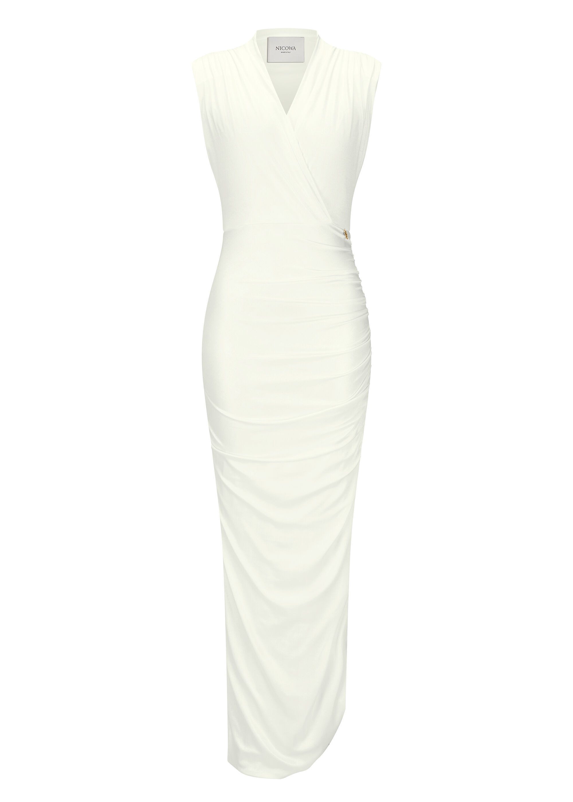 Nicowa Abendkleid MICATE (1-tlg) aus edlem Glanz-Jersey mit gepolsterten Sc günstig online kaufen