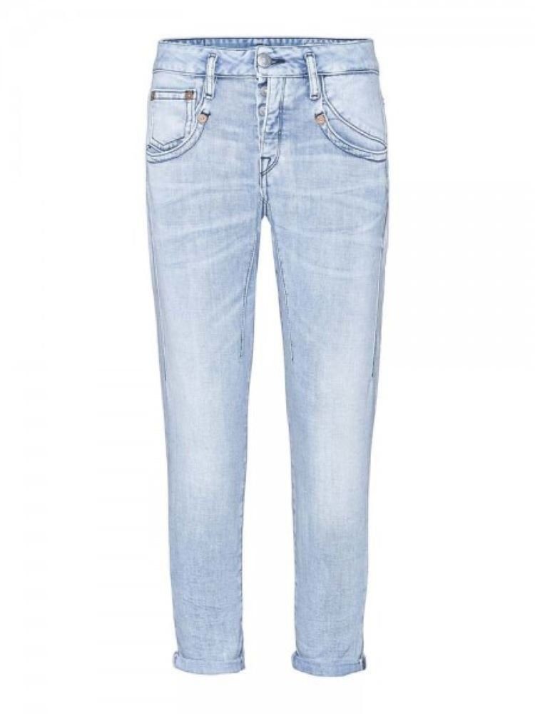 Herrlicher Baumwolle Jeans Slim-fit-Jeans Bio mit Cropped Shyra Cashmere