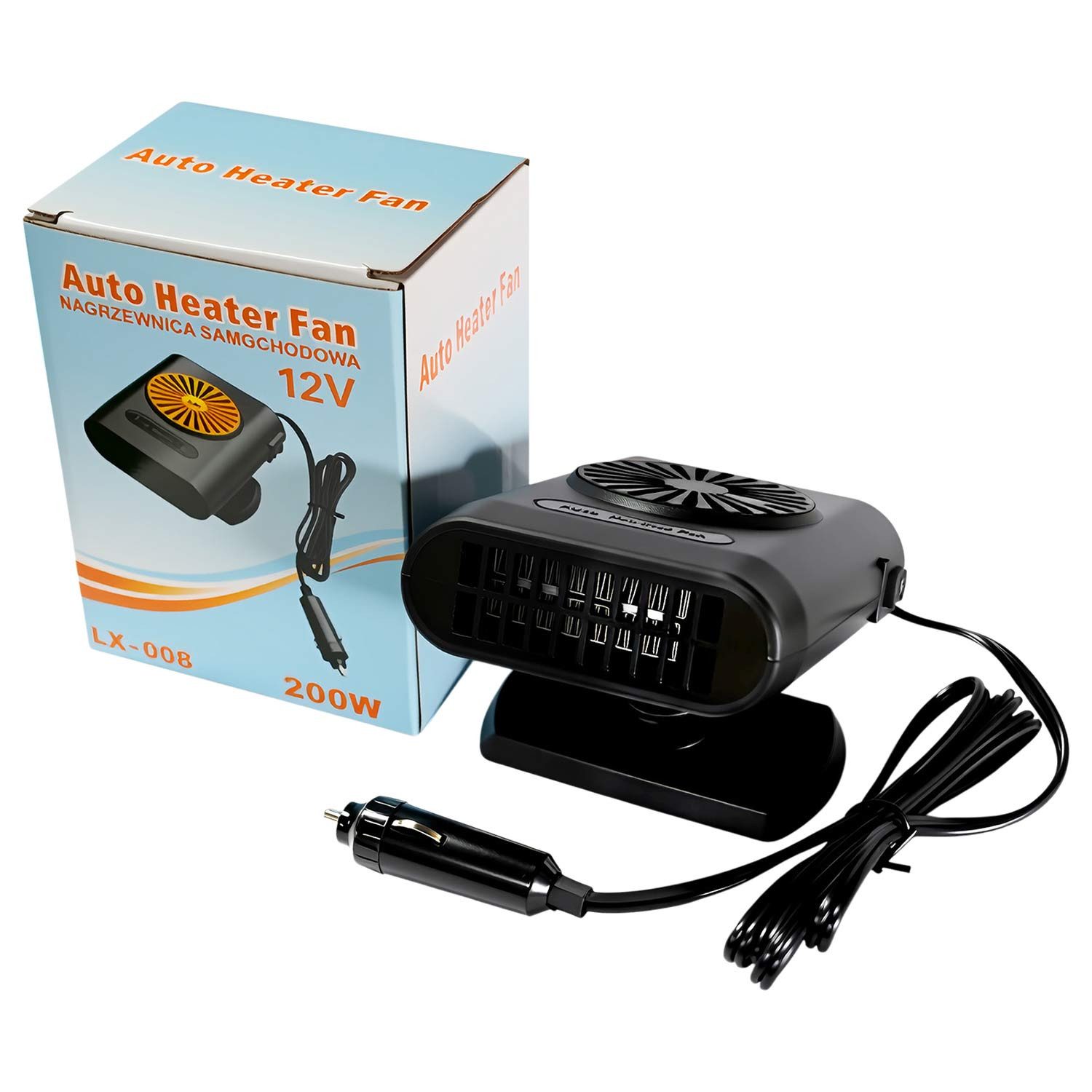 Refttenw Heizlüfter Tragbarer 12V Heizlüfter 360° Drehbarer Entfroster - Sc günstig online kaufen