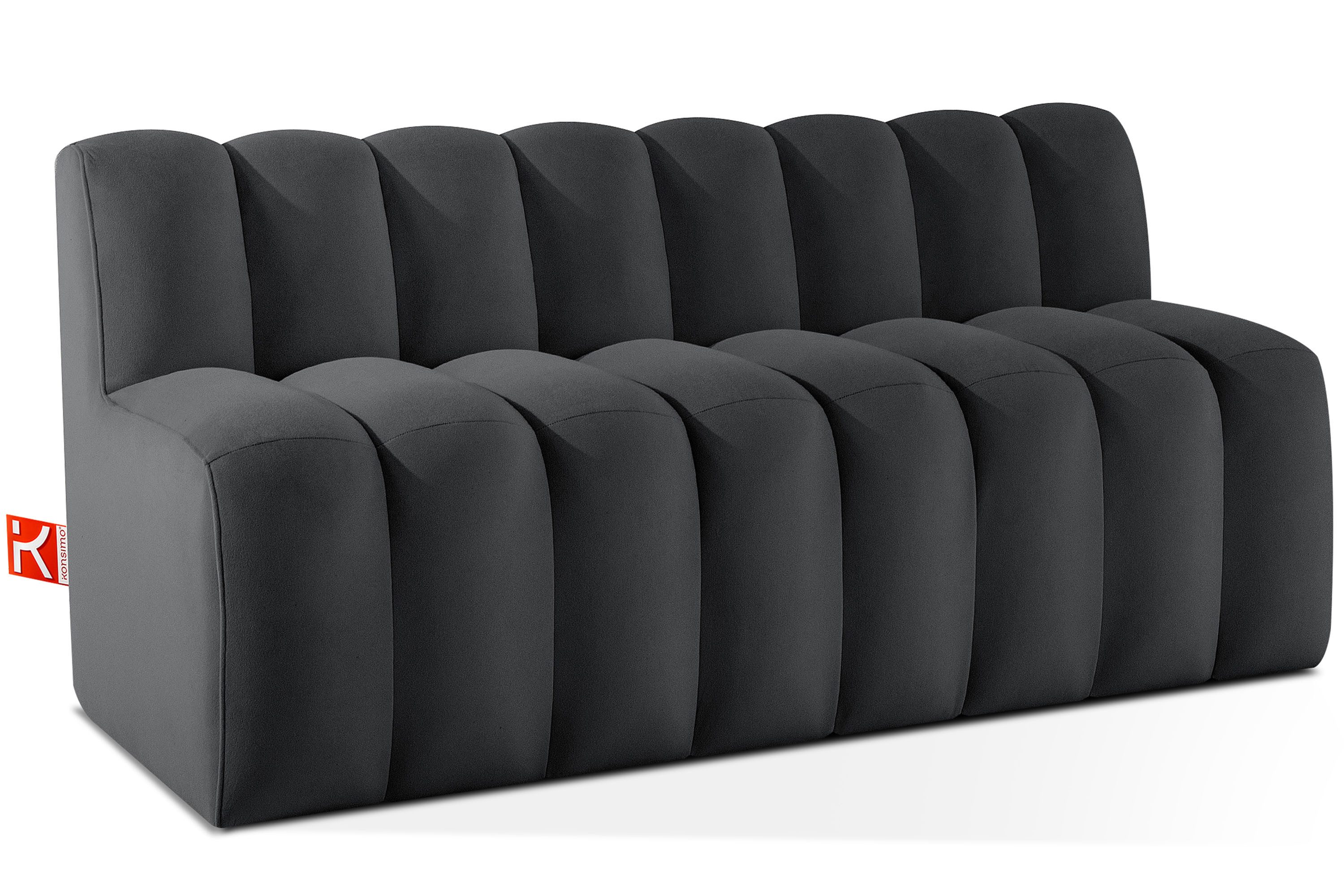 KONSIMO® Sofa CORDA Einzelsofa, Küchensofa, Polsterbank, Küchenbank, Breite: 160 cm, hergestellt in der EU, moderne Eleganz, ideal für Restaurantbereiche