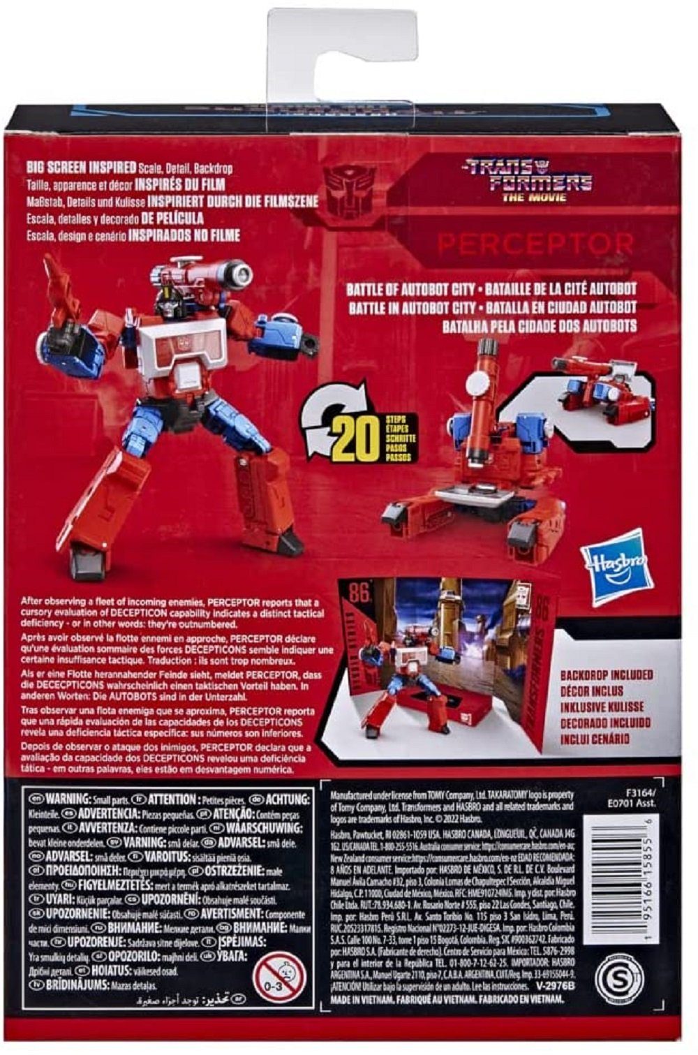 - 86-11, Studio - Perceptor Deluxe Hasbro lässt Transformers 20 Series Movie Der umwandeln. in in sich Schritten Perpector - The Klasse Mikroskopmodus den Roboter- vom Actionfigur