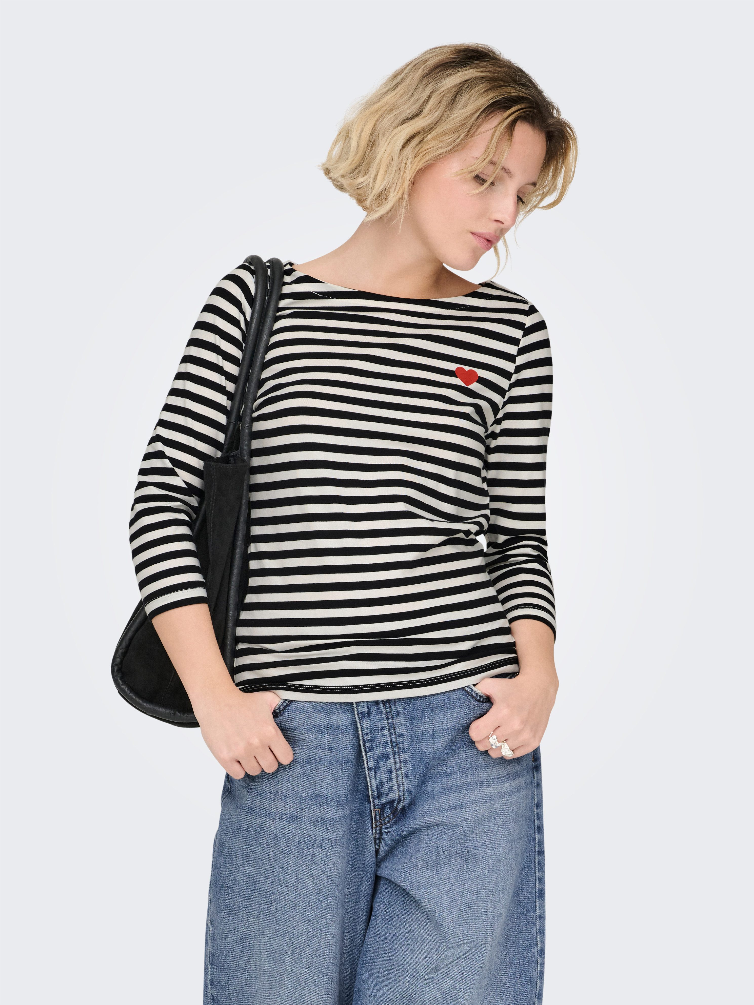 ONLY 3/4-Arm-Shirt ONLFIFI LIFE 3/4 PRINTED TOP CS JRS