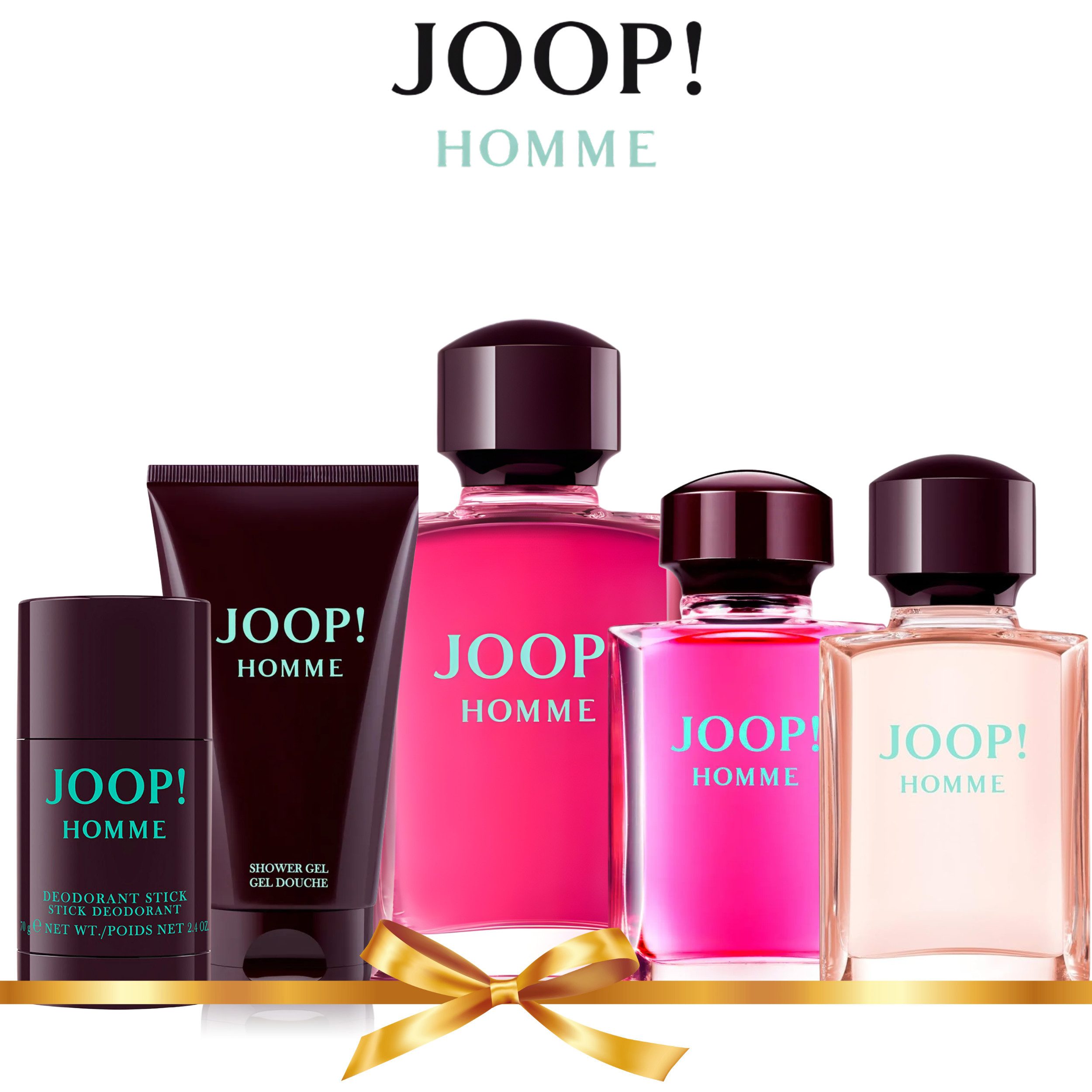 JOOP! Duft-Set Homme Pflegegeschenk-Set, 5-tlg., Ideal zum Reisen & Verschenken