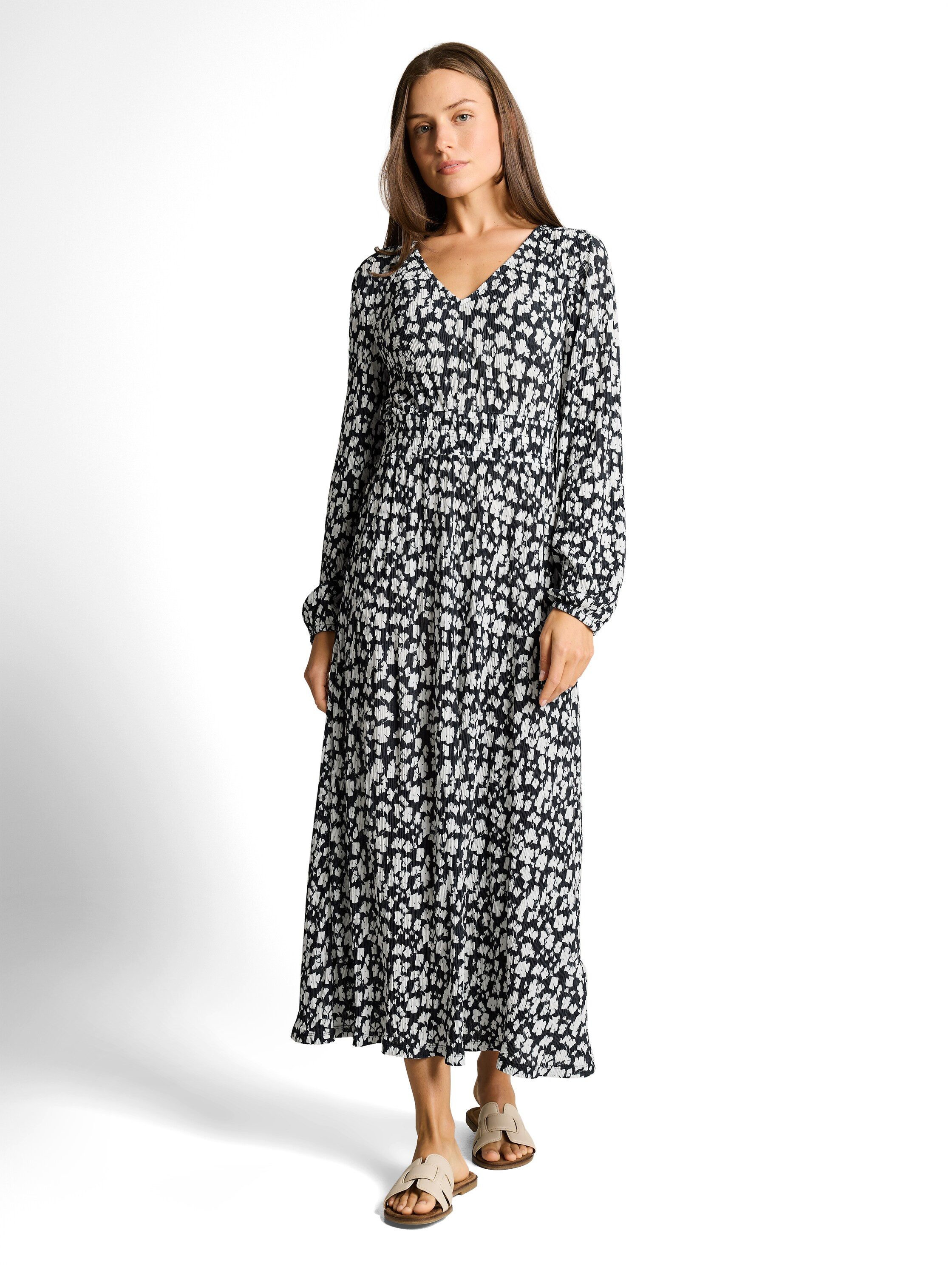 TOM TAILOR Midikleid mit All-Over Print