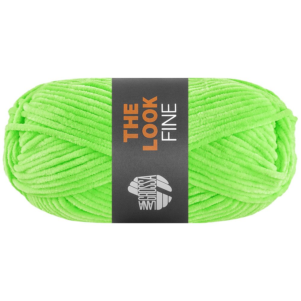 LANA GROSSA THE LOOK FINE samtig weiches Chenillegarn Häkelwolle, 100 m (Feines und samtig weiches Chenillegarn), 50 g