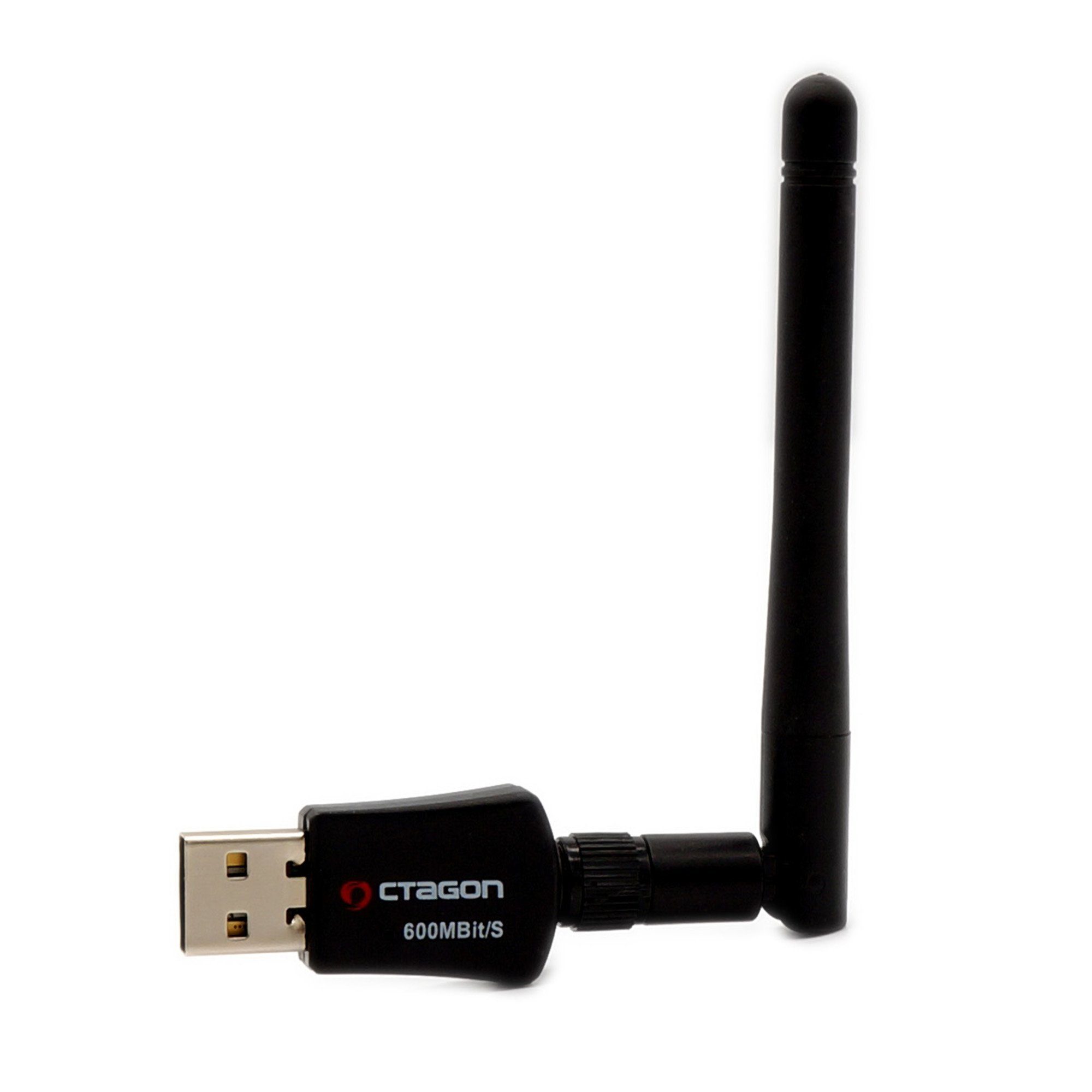 OCTAGON WL618 Optima WLAN 600 (2.4 SAT-Receiver Adapter Antenne USB 5G Mbit/s & 2.0 +2dBi