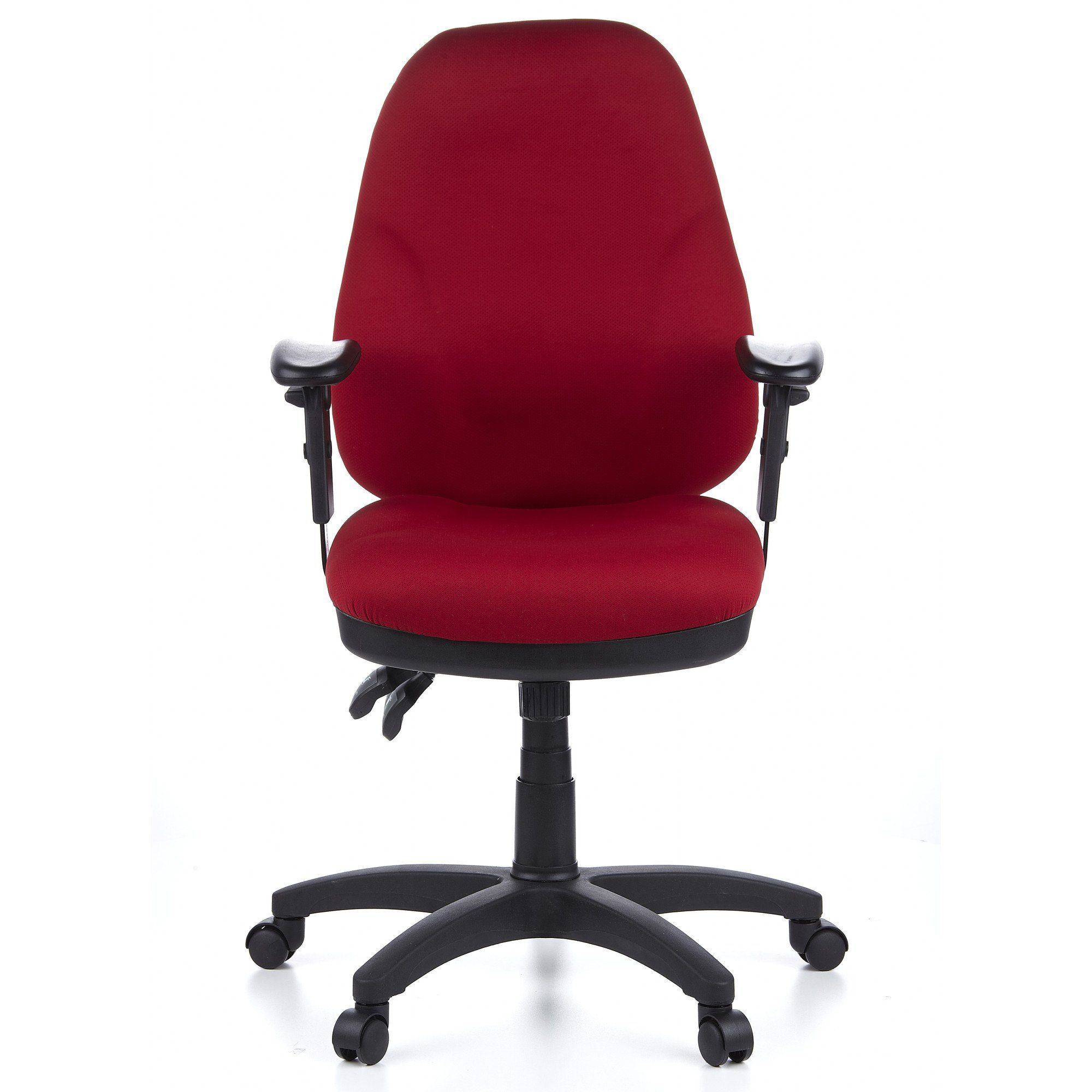 hjh OFFICE Drehstuhl Profi Bürostuhl ZENIT PRO Stoff (1 St), Schreibtischstuhl ergonomisch Rot