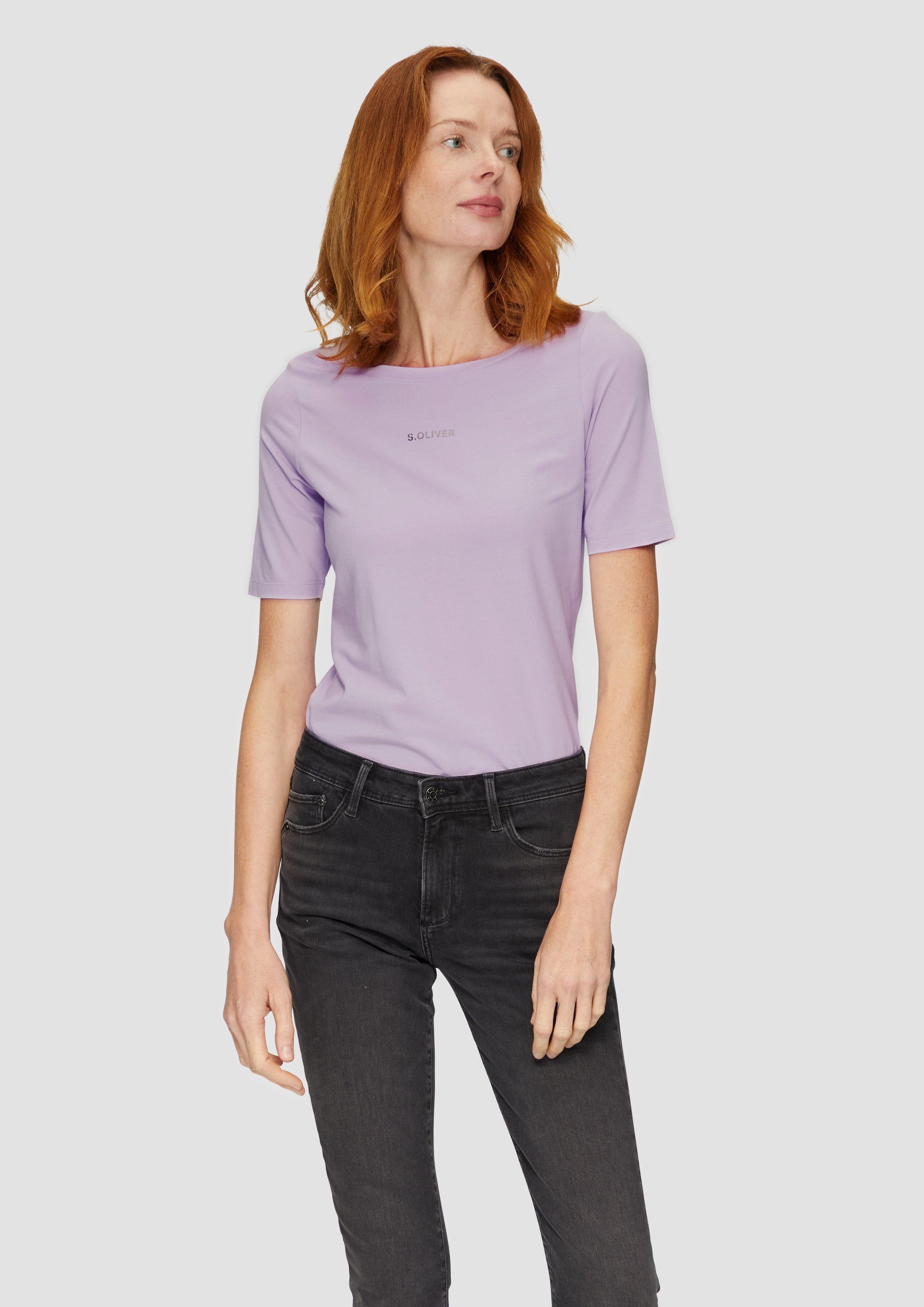 s.Oliver Kurzarmshirt Jerseyshirt mit Logo-Print Artwork günstig online kaufen