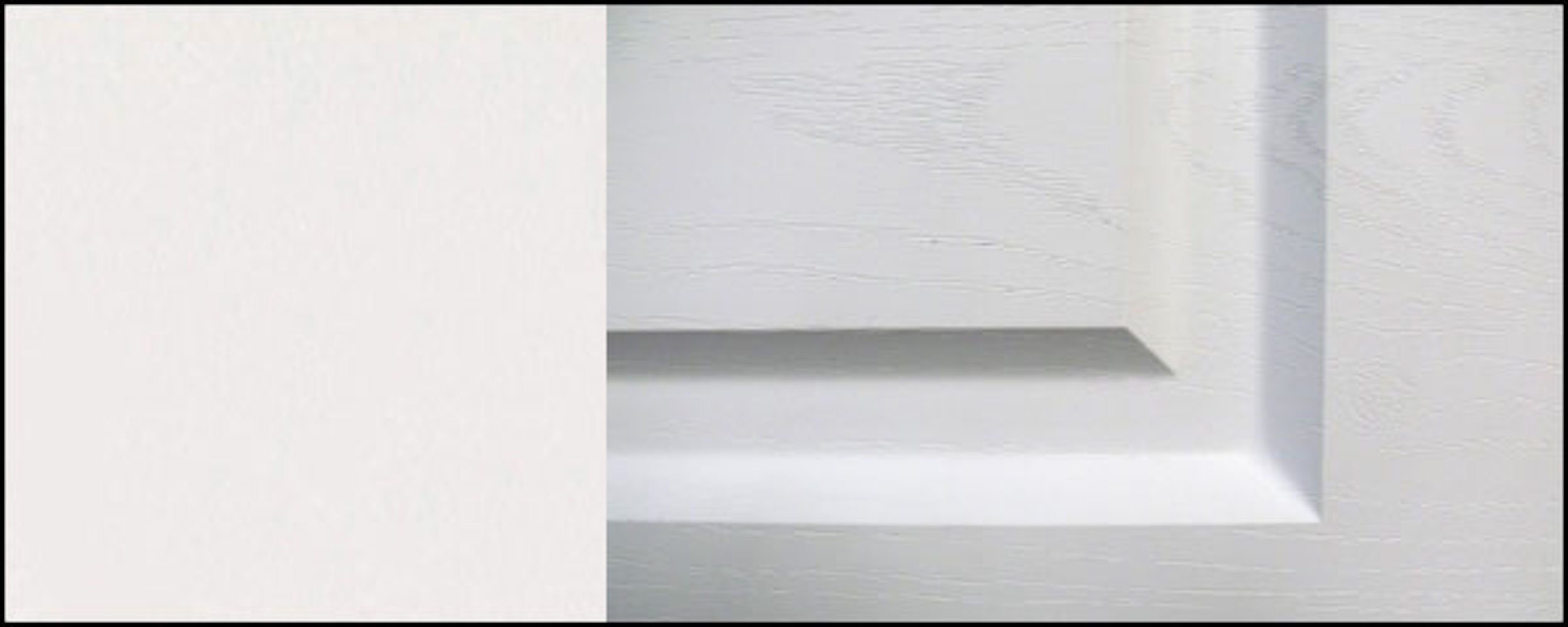 weiß (Elbing) Front-, Elbing Klapptür Korpusfarbe wählbar Ausführung und 80cm Feldmann-Wohnen mit 1 Klapphängeschrank