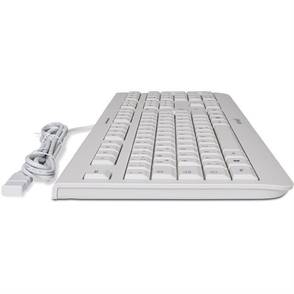 TERRA TERRA Keyboard 1000 Corded [DE] USB pale grey Tastatur dunkelweiß USB-Tastatur (Deutsches Layout, hellgrau, 105 Tasten)