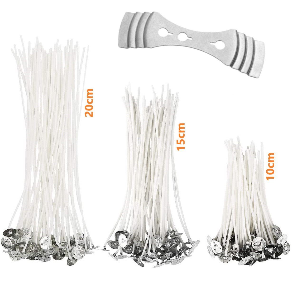 Bienenbiya Kerzenhalter Kerzendocht 150 Stk. 10+15+20 cm lang mit Metallfuß günstig online kaufen