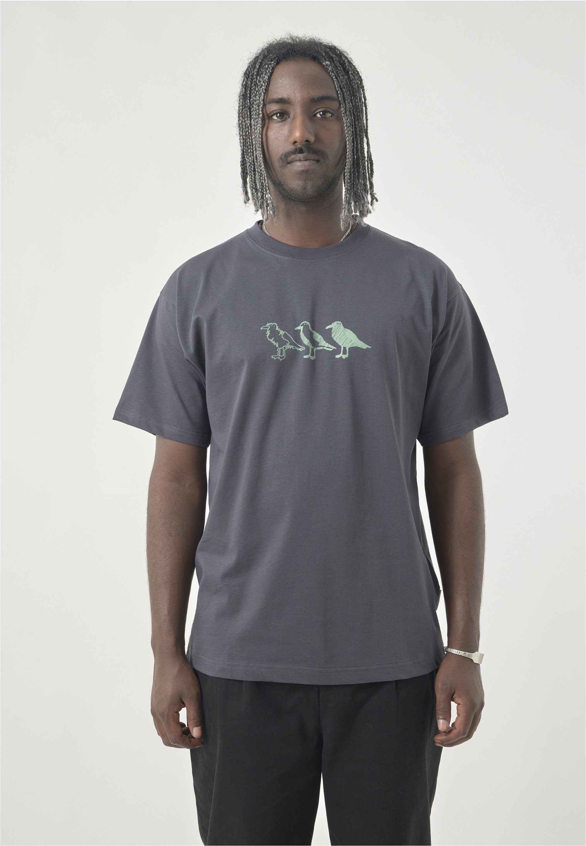 Cleptomanicx T-Shirt Classic Tee Scribble Gull in locker geschnittener Form