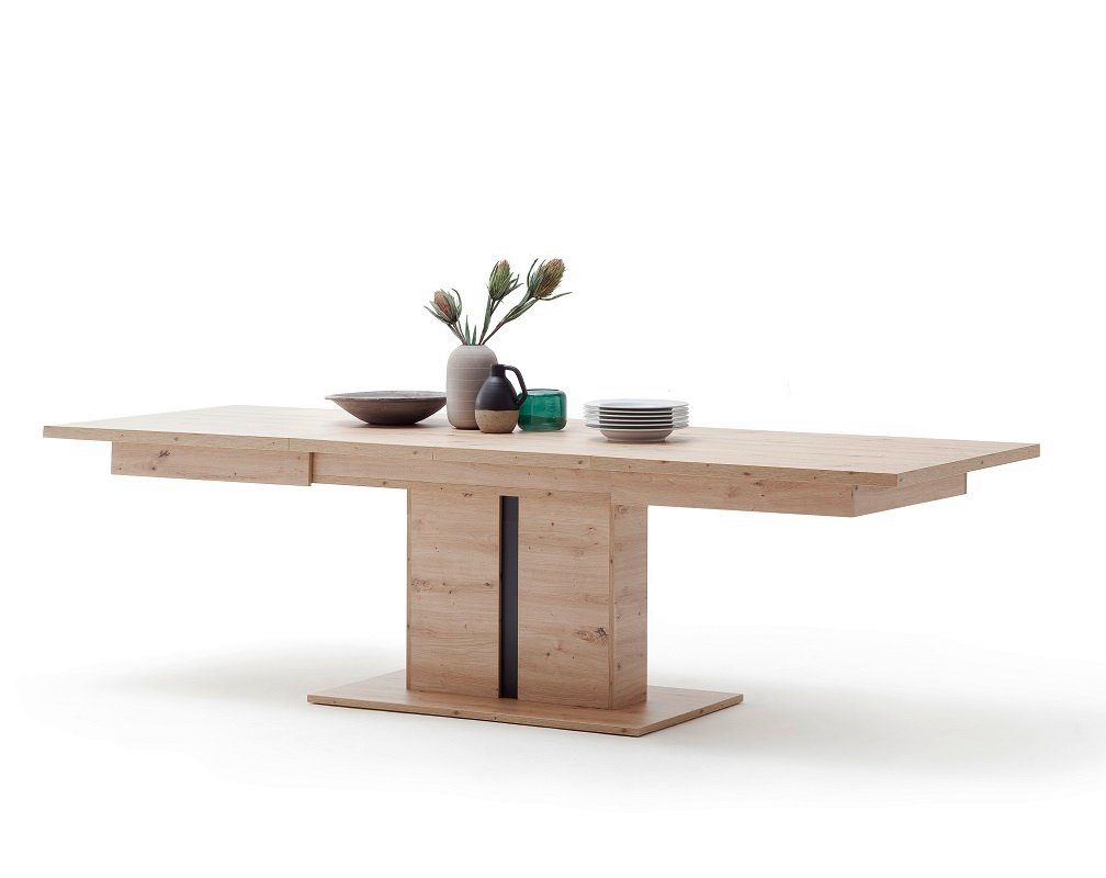 MCA furniture Esstisch Esstisch Ausziehtisch Buenos Aires, Balkeneiche, 180 (280) x 100 (No-Set)