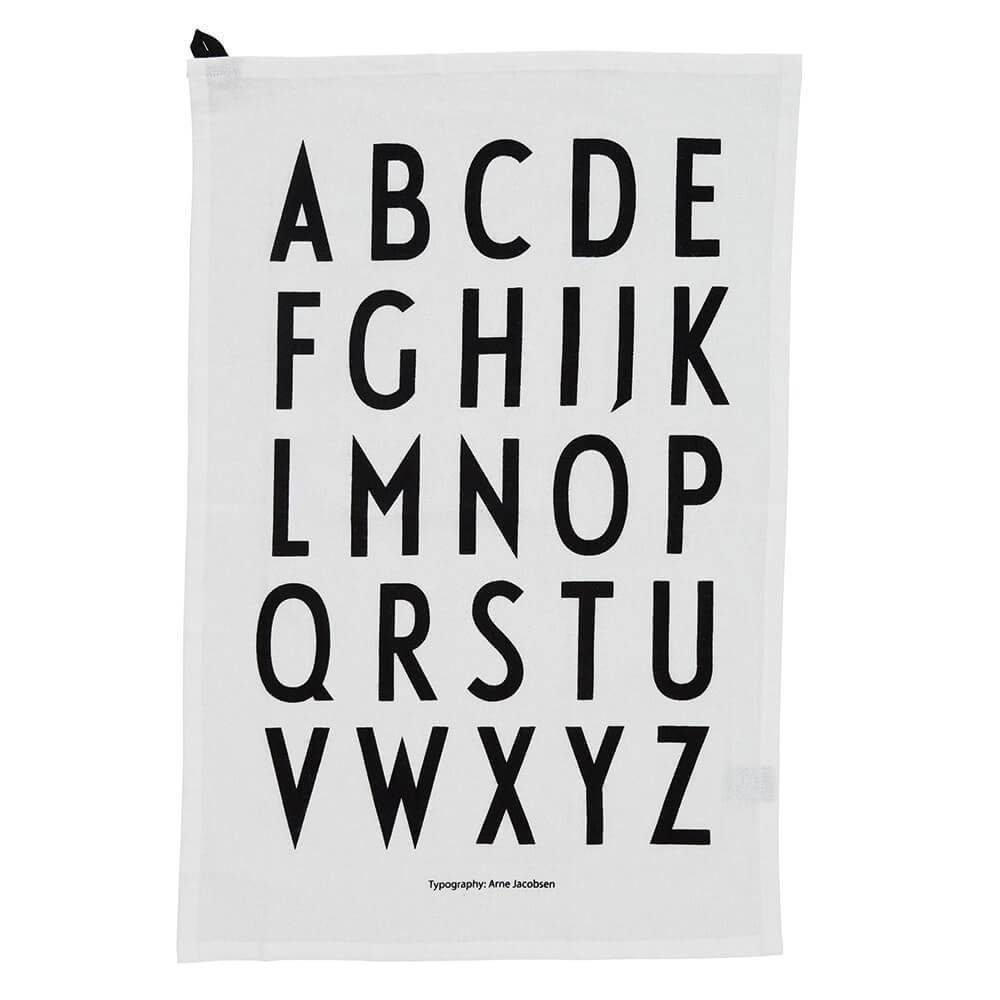 Design Letters Geschirrtuch Weiß, (2-tlg)