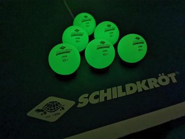 Donic-Schildkröt Tischtennisball Glow in the dark 6 Stück, Tischtennis Bälle Tischtennisball Ball Balls