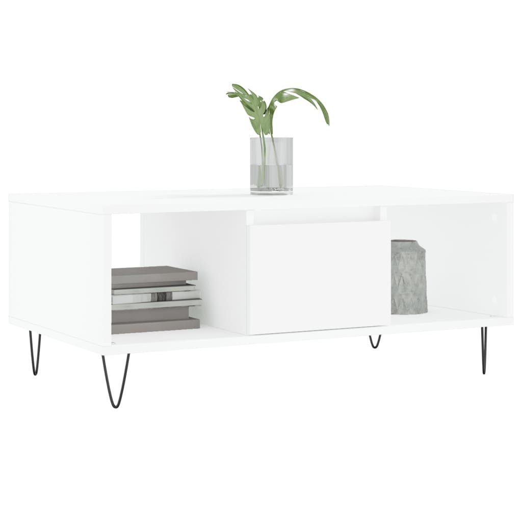 vidaXL Couchtisch Couchtisch Weiß 90x50x36,5 cm günstig online kaufen
