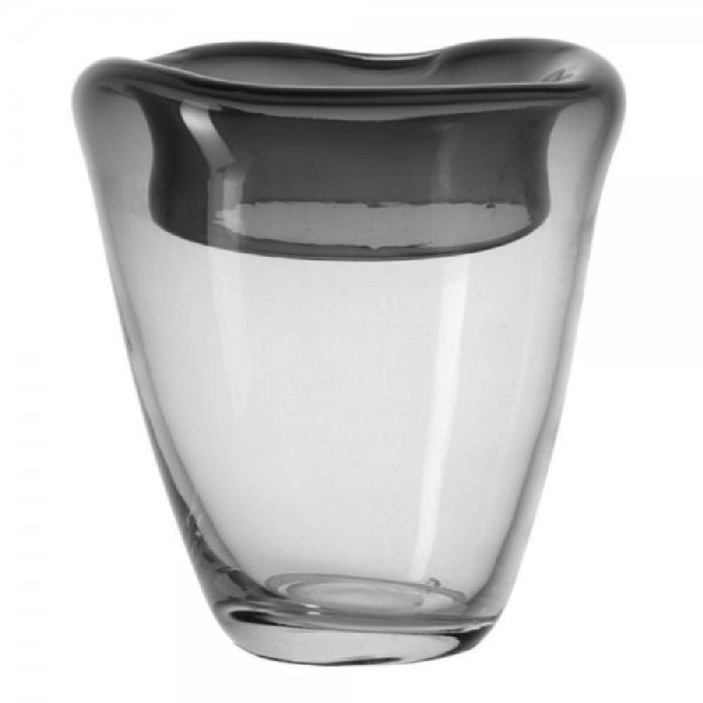 Grau Vase Tramonto Dekovase Glas LEONARDO (22cm) LEONARDO
