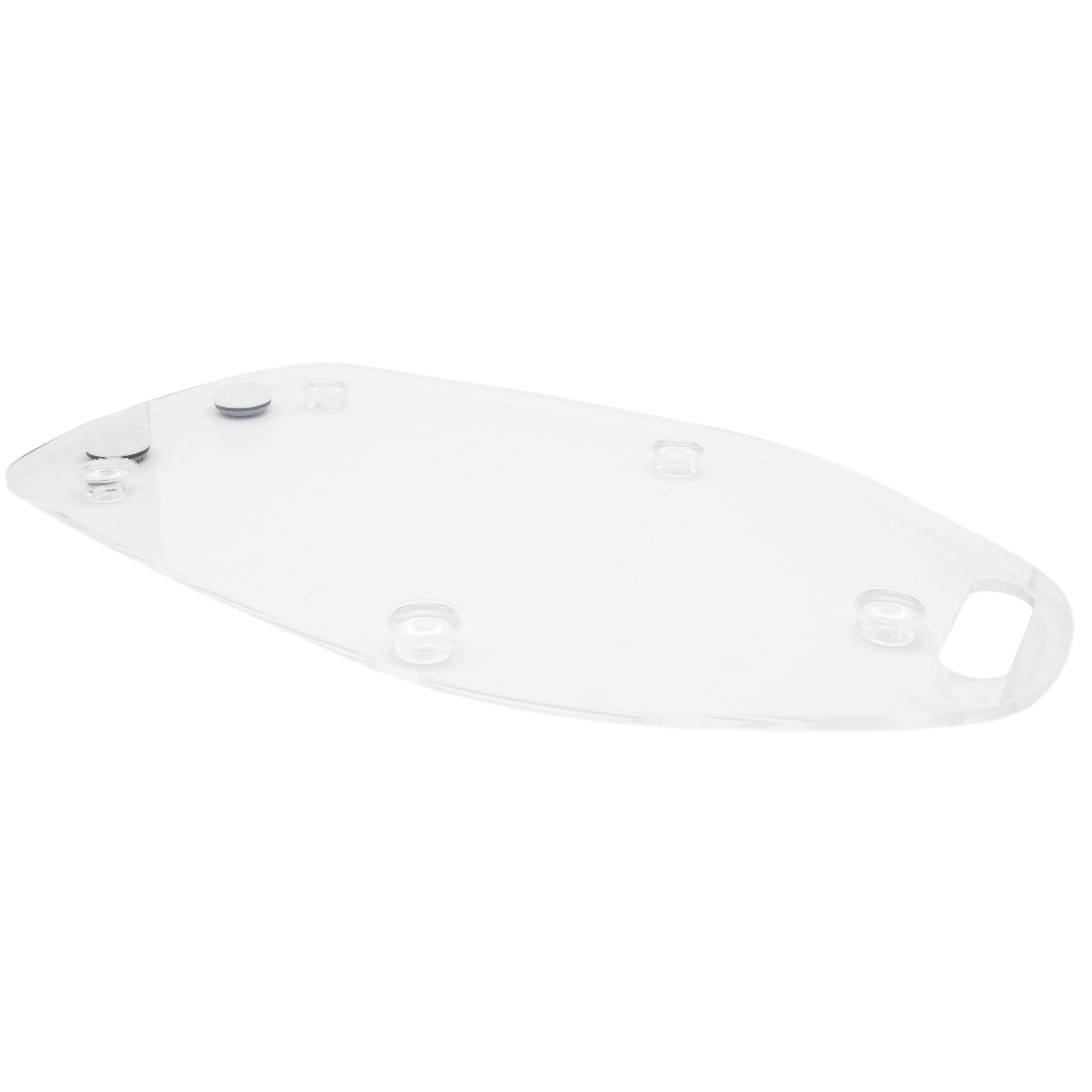 AREA17 Rollbrett Gleitbrett aus Acryl 38x22cm für KitchenAid, Teflongleiter für leichtes Verschieben und Gummifüße für festen Stand