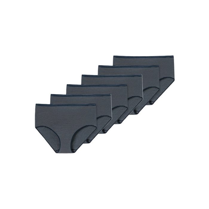 Schiesser Midislip 6er Pack Modal Essentials (Spar-Set 6-St) Midi Slip - Weicher feiner Bundgummi mit Glanzgarn-Details