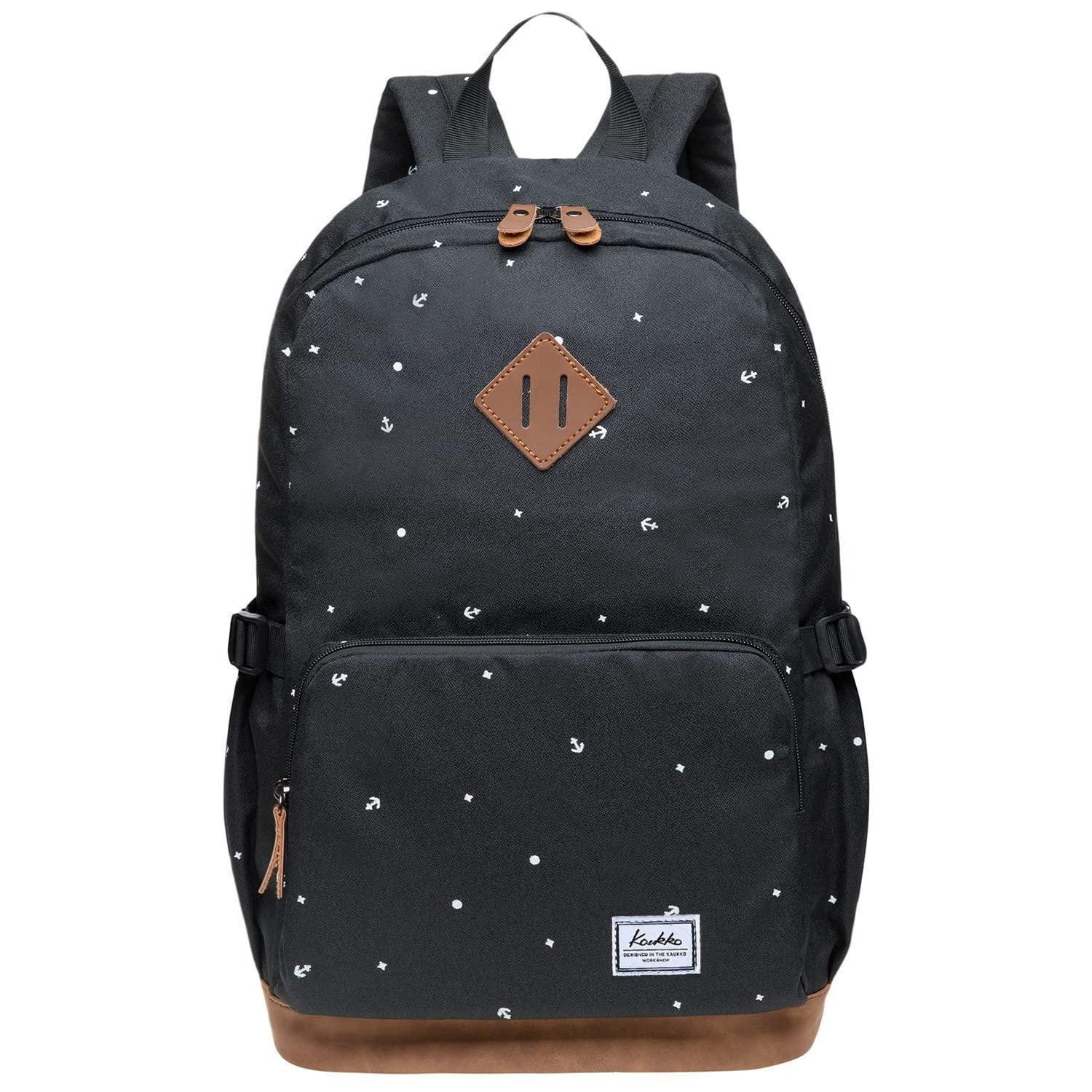 LuxusKollektion Schulrucksack Damen Rucksack Laptop Backpack 17.6L Schwarz