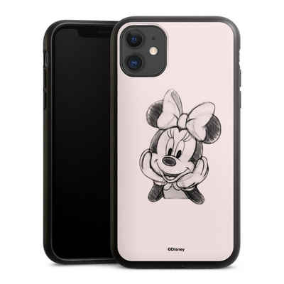 DeinDesign Handyhülle Minnie Mouse Offizielles Lizenzprodukt Disney Minnie Posing Sitting, Apple iPhone 11 Organic Case Bio Hülle Nachhaltige Handyhülle