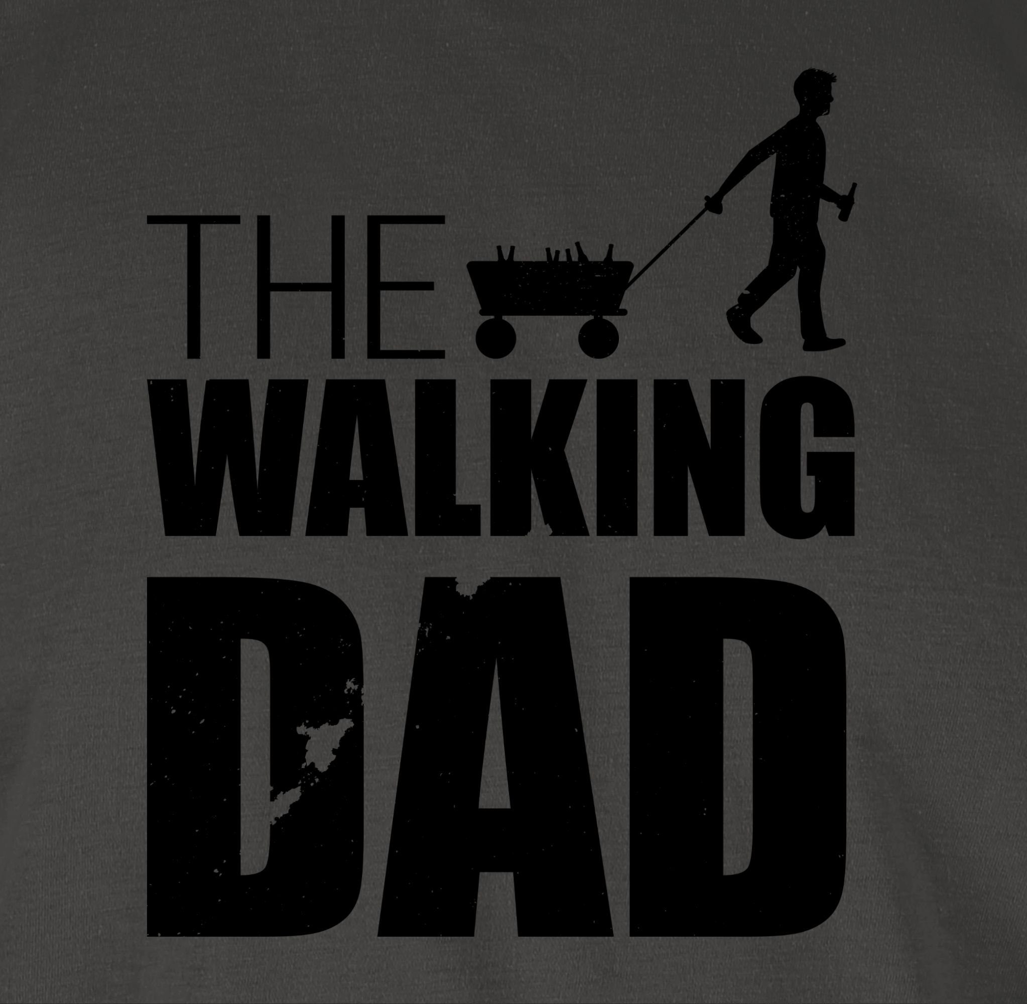 Shirtracer T-Shirt The Walking Dad - Bollerwagen Bier Papa