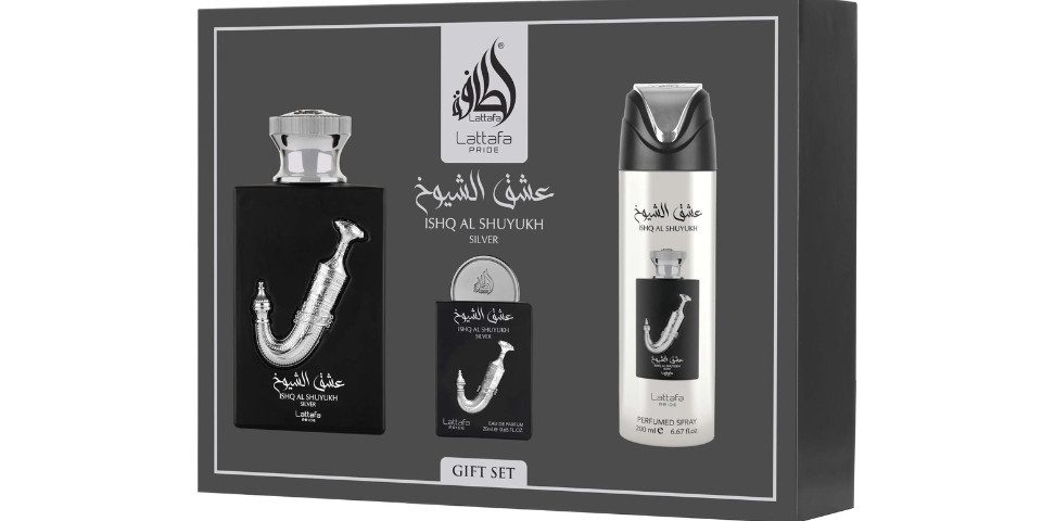 Lattafa Pride Eau de Parfum Lattafa – Pride Ishq Al Shuyukh Silver Geschenkset