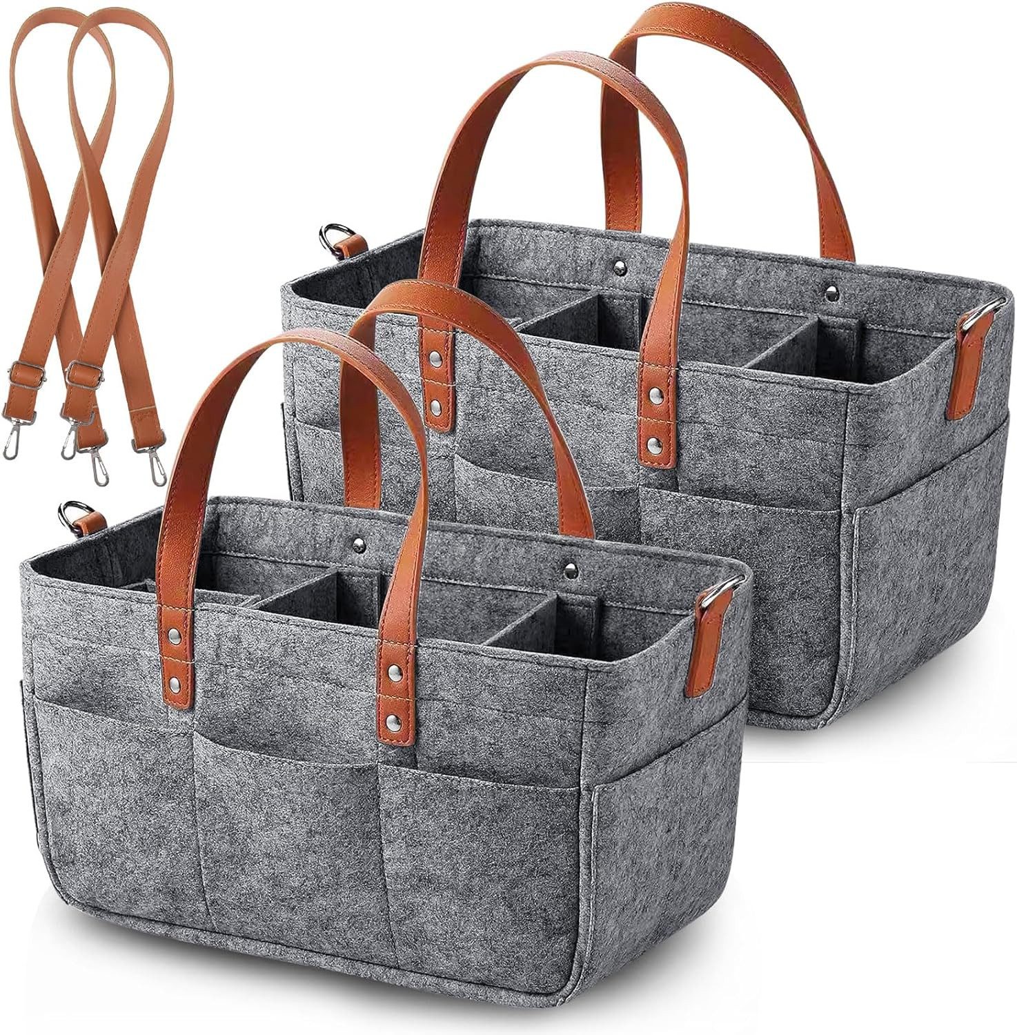 Coonoor Einkaufskorb Faltbarer Filz‑Einkaufskorb 16 L mit Fächern – Shopper günstig online kaufen