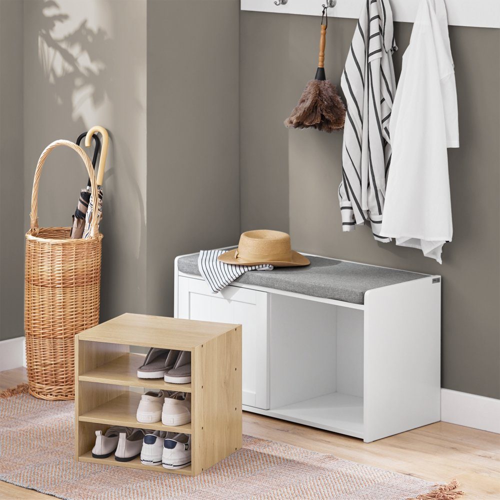 SoBuy Schuhbank FSR109, Sitzbank mit Stauraum Schuhregal Garderobenbank Die günstig online kaufen