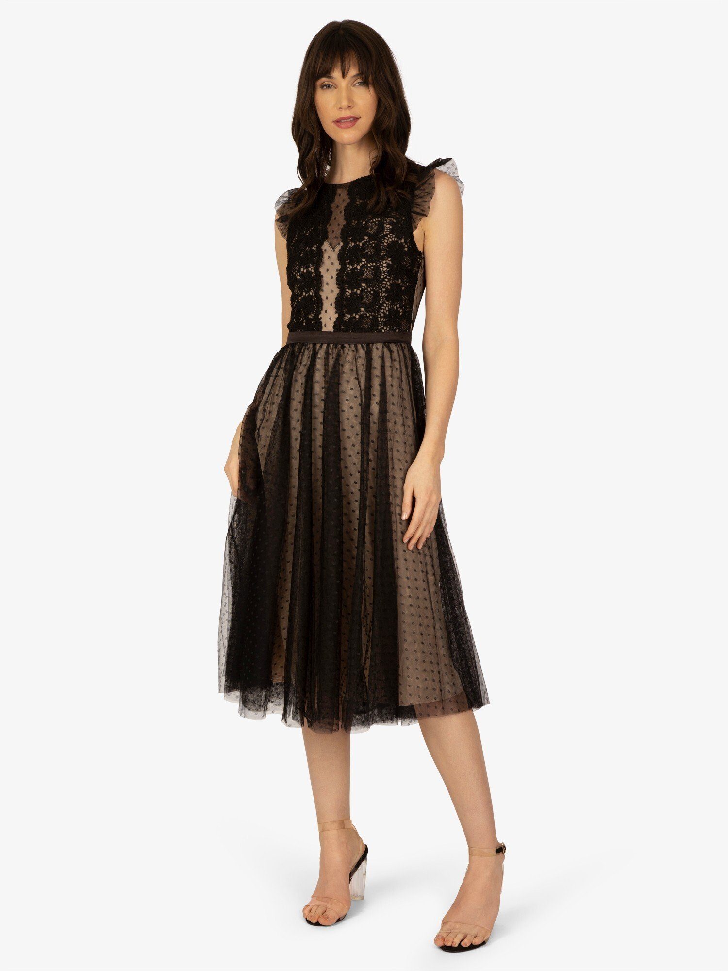 Apart Cocktailkleid in romantischem Look schwarz | 