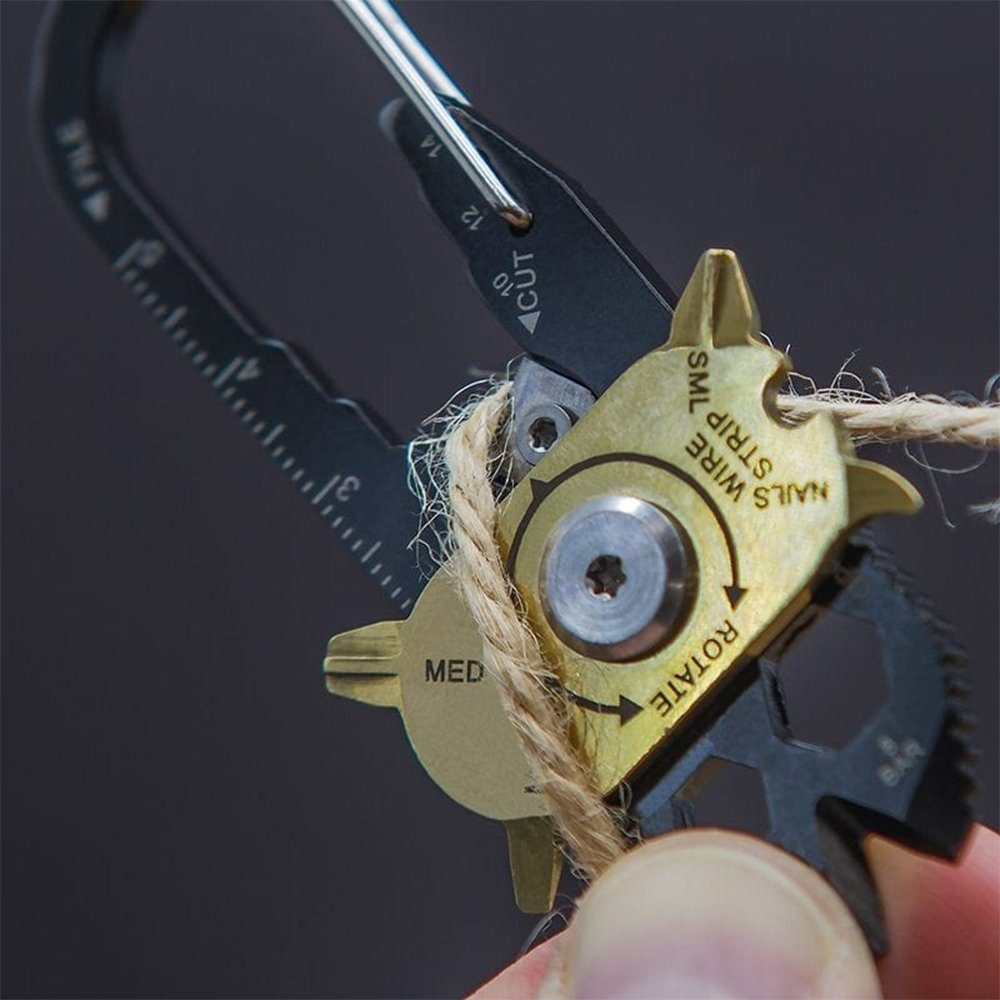 True Utility Schlüsselanhänger Tool, Multitool Micro FIXR Multitool Taschenmesser Mini Clip
