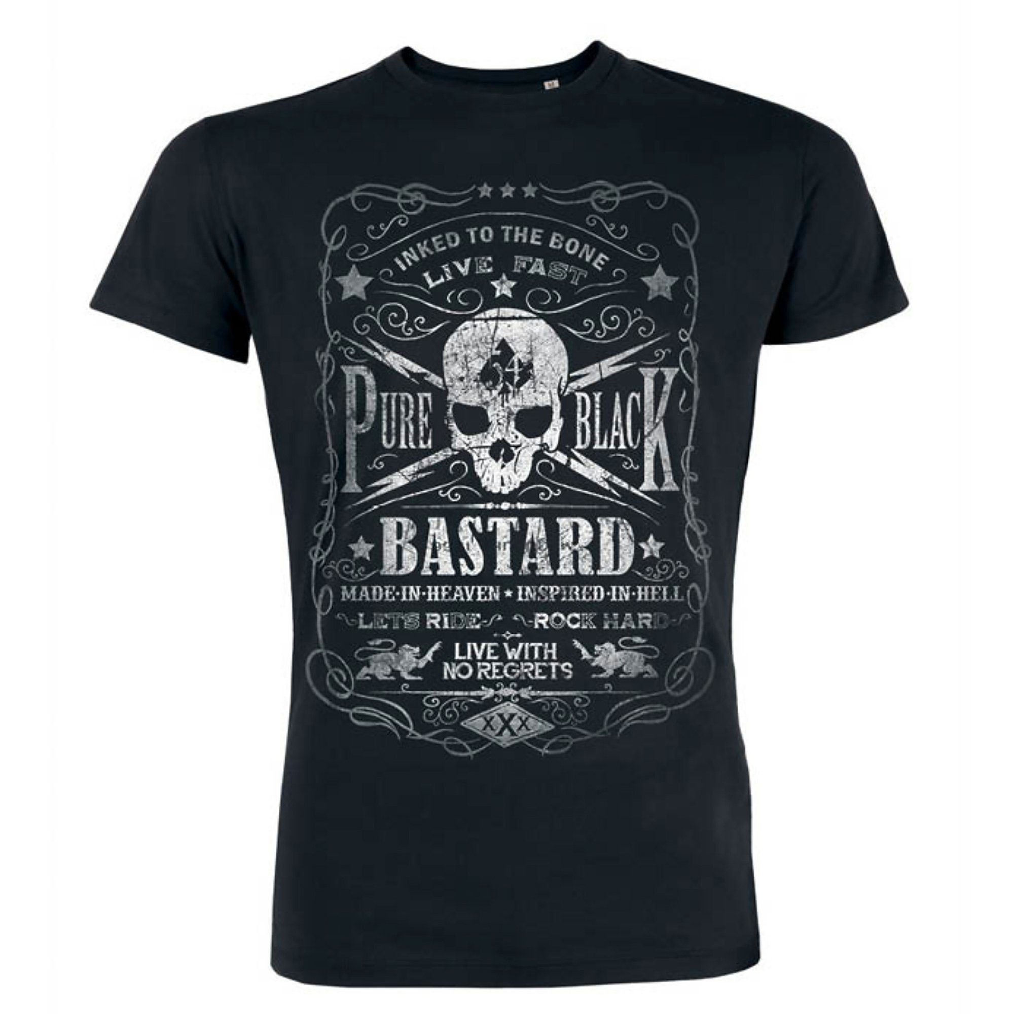 JACK'S INN 54 Kurzarmshirt Bastard T-Shirt