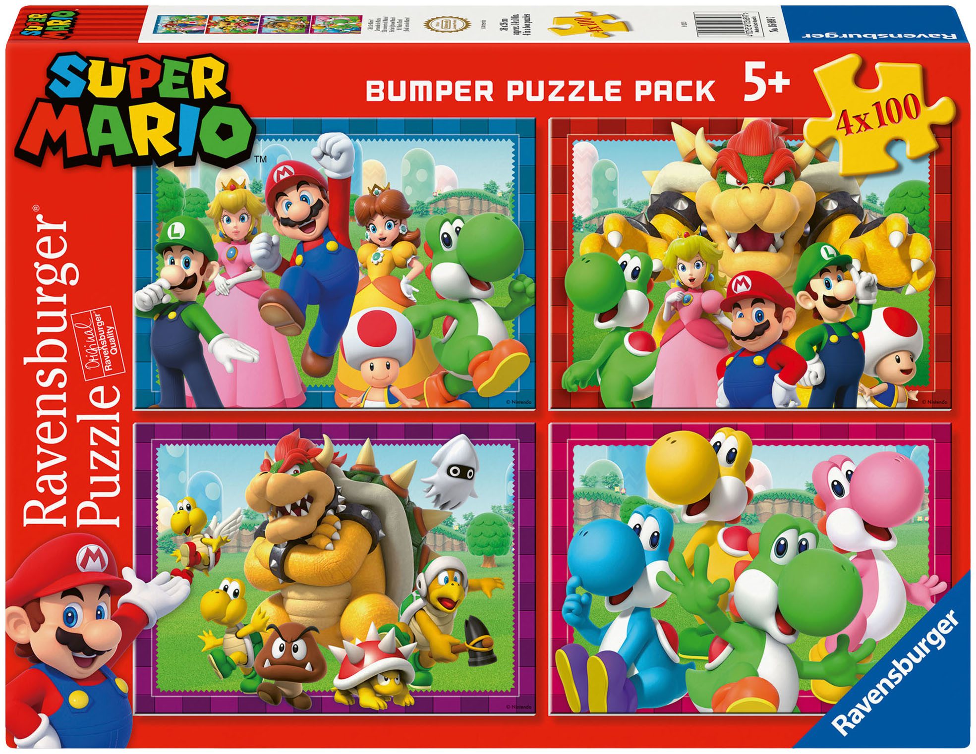 Ravensburger Puzzle Nintendo Super Mario, Zeit für Mario!, 400 Puzzleteile, Made in Europe