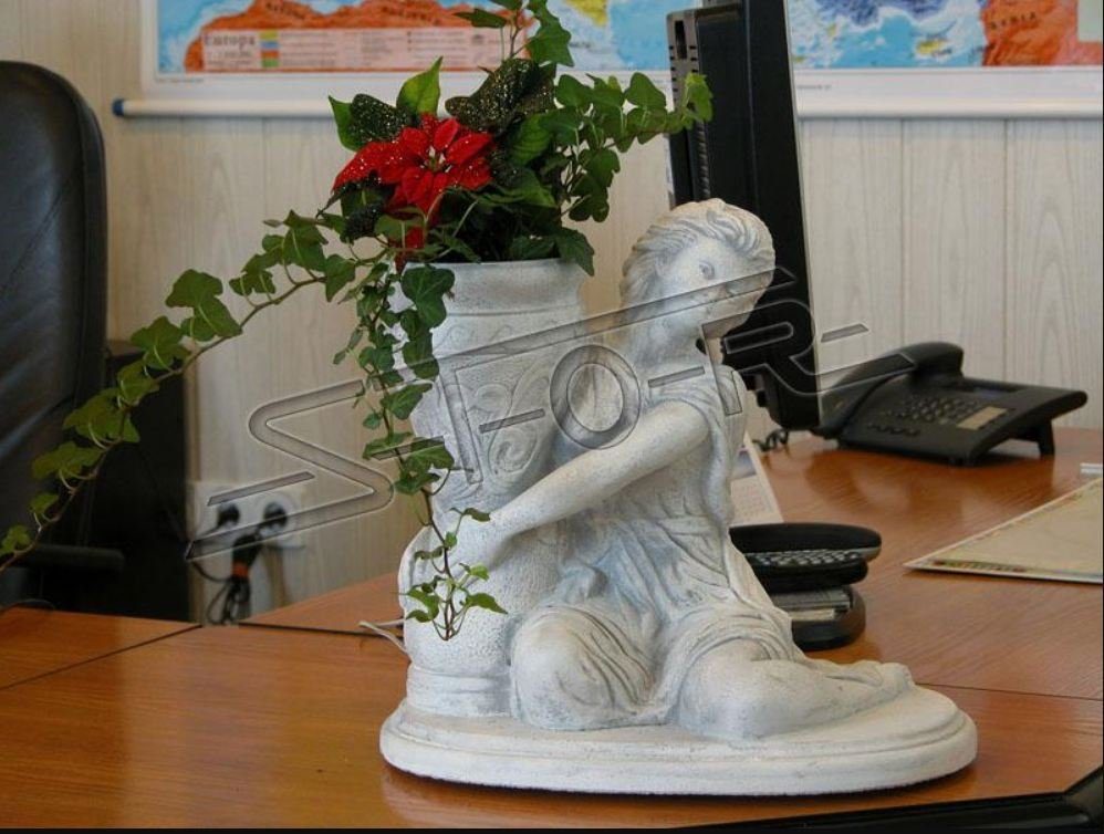 Skulptur Garten Gefäss Figur Blumenkübel Pflanz Blumentöpfe JVmoebel 243 Kübel Vasen