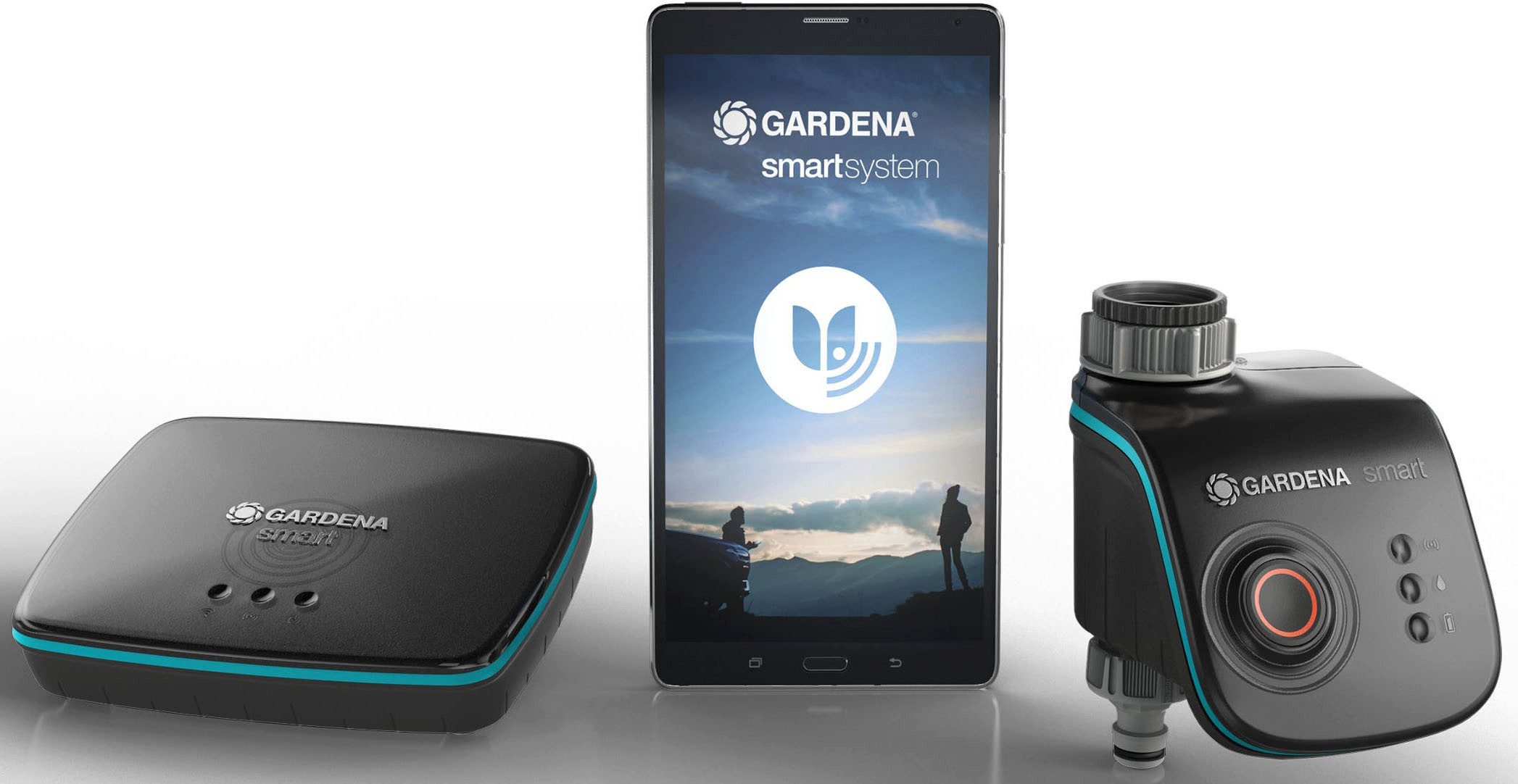 GARDENA Bewässerungscomputer smart Water Control Set, App-gesteuerte Gartenbewässerung, inkl. smart Gateway
