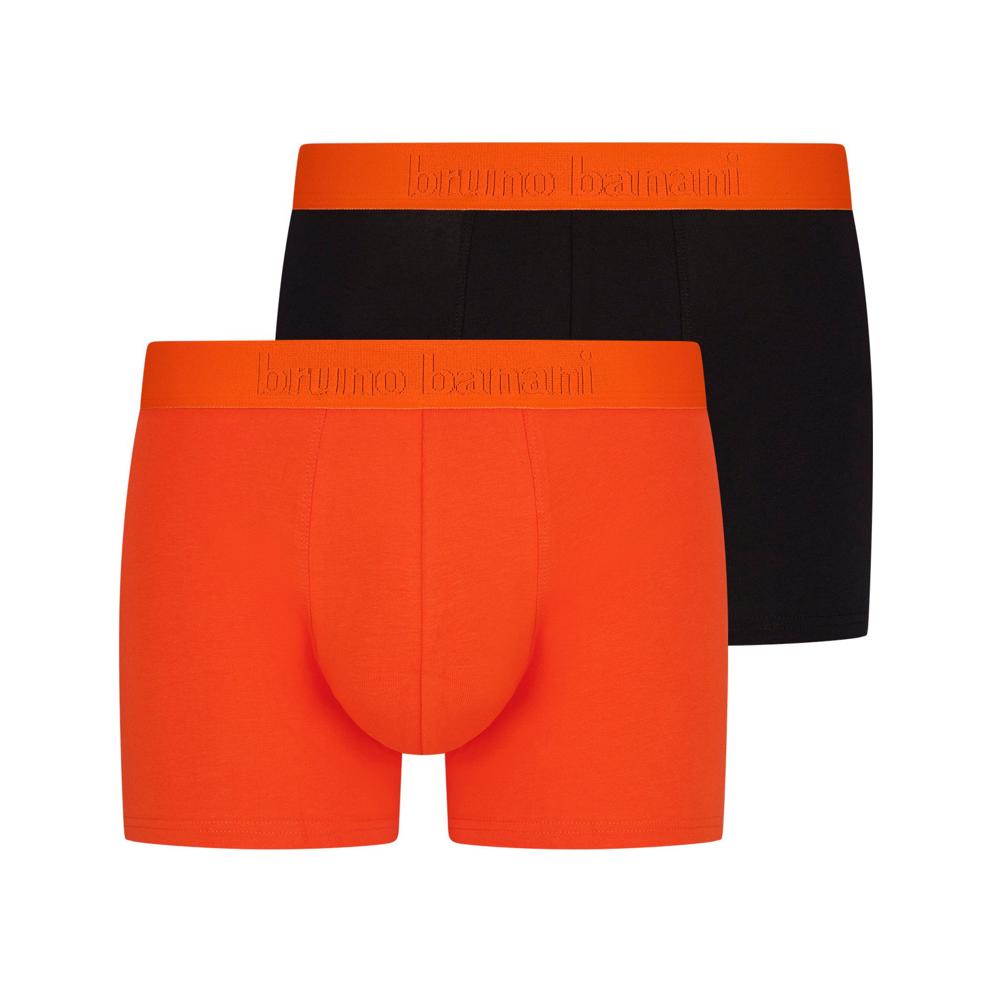 Bruno Banani Boxer Flowing (2er Pack) mit kontrastreichem Logobund günstig online kaufen