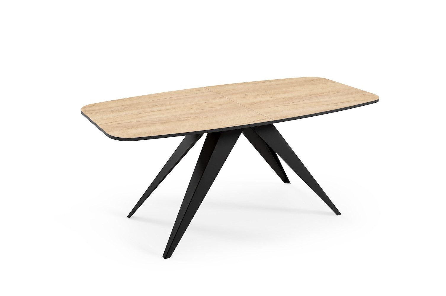 Feldmann-Wohnen Esstisch Ferro (Ferro, 1-St., Esstisch), 160 / 200cm ausziehbar Gold Craft Eiche