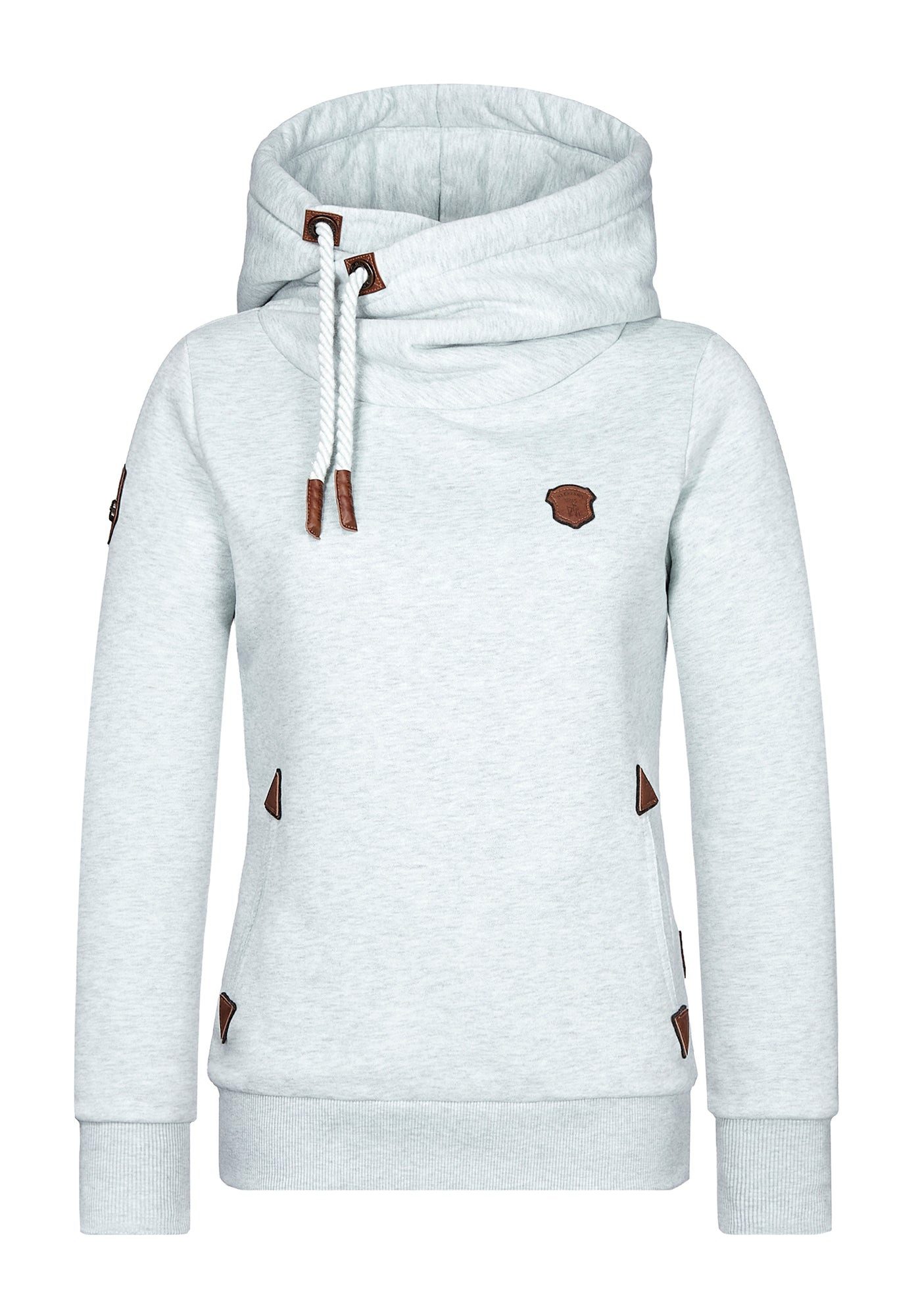 naketano Hoodie Kapuzenpullover Damen Baumwolle, weich, Kapuze, Kängurutasche (Spar-Set, Darth) Hoodie, weiche Sweatware, Rippbündchen, Streetwear, Loungewear