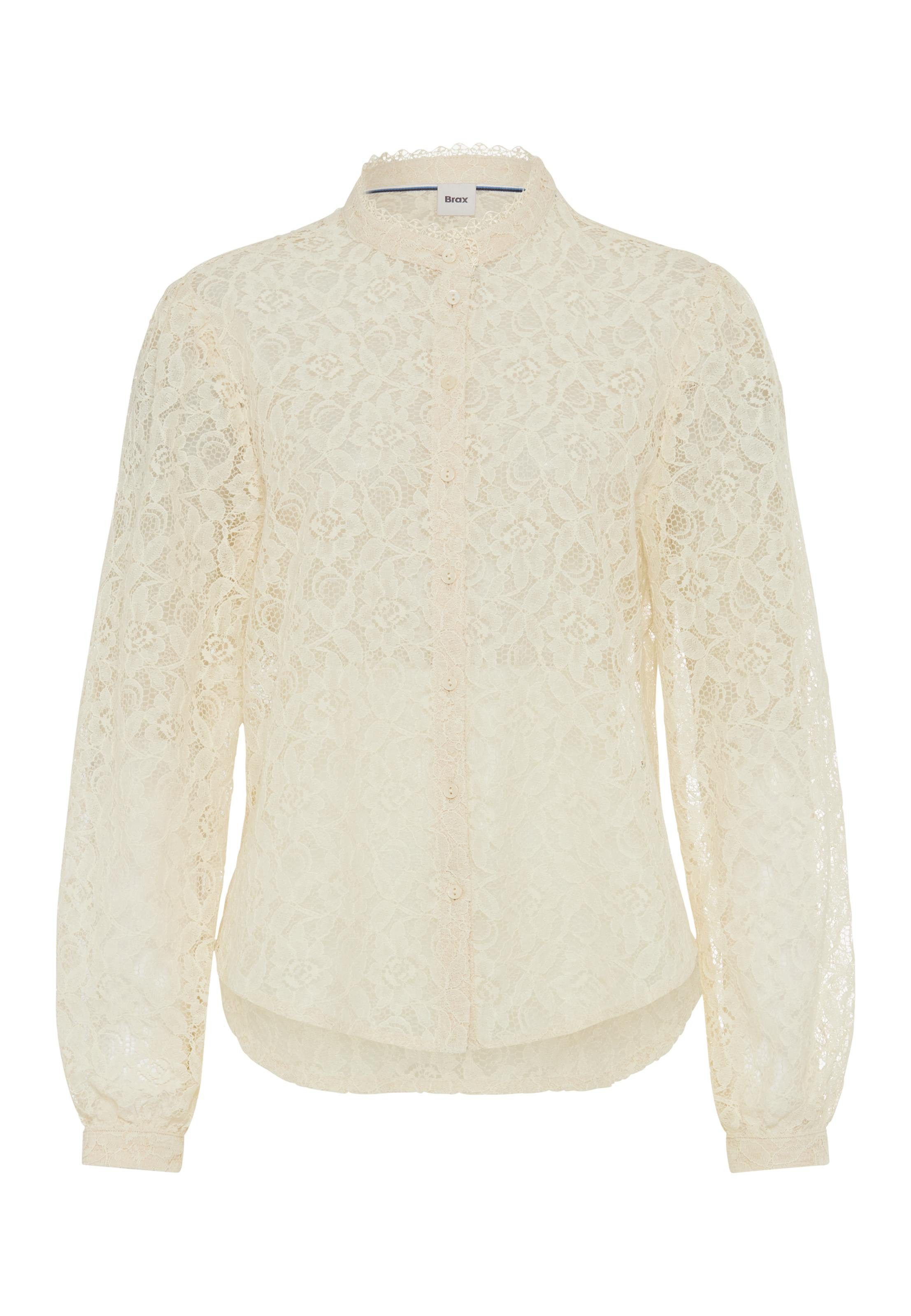 Brax Klassische Bluse Style VIAN Spitze: Bluse im Baumwollmix