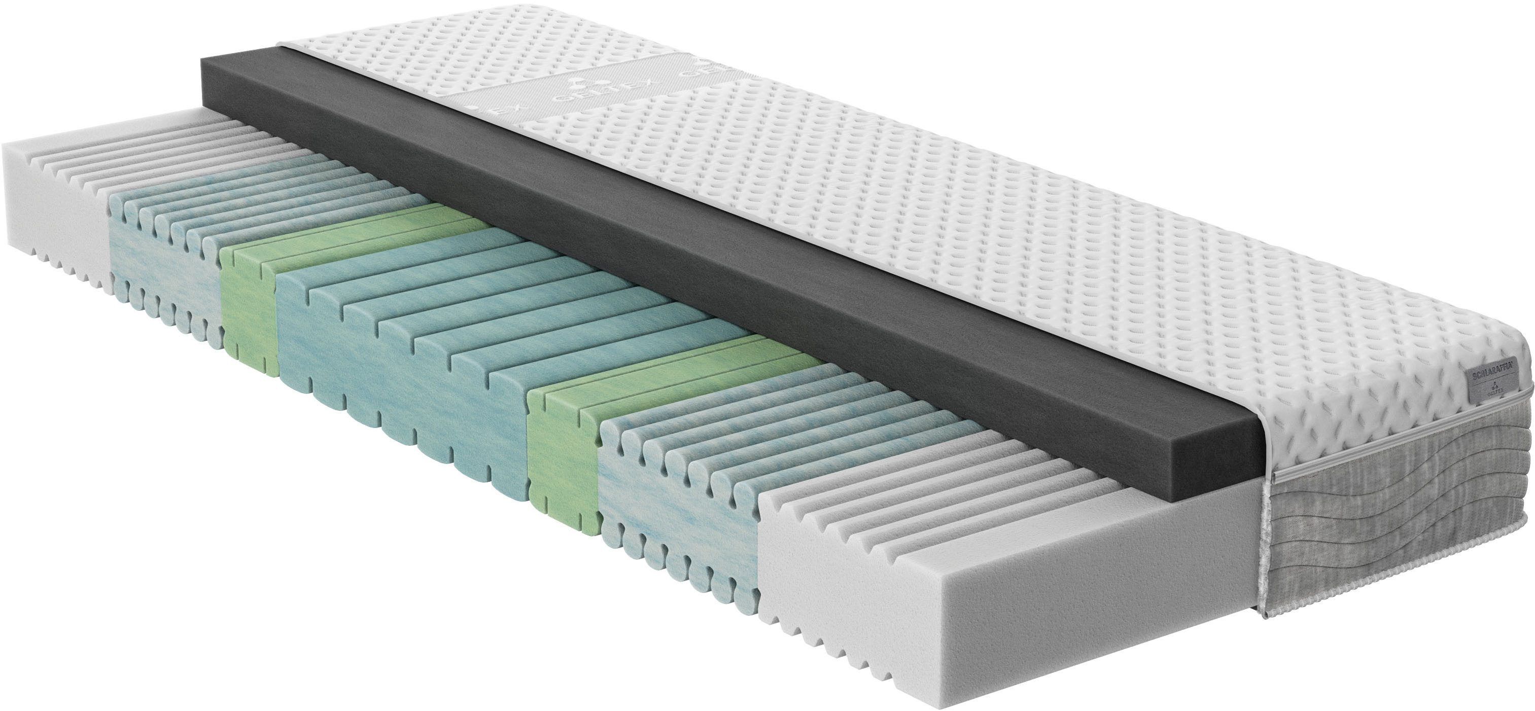 Gelschaummatratze NEUHEIT, PREMIUM Schlaraffia Sensipur F400, 90x200, 140x200 cm & mehr, Schlaraffia, 23 cm hoch, (1-tlg), Matratze in 2 Härten, ergonomisch, langlebige Qualität