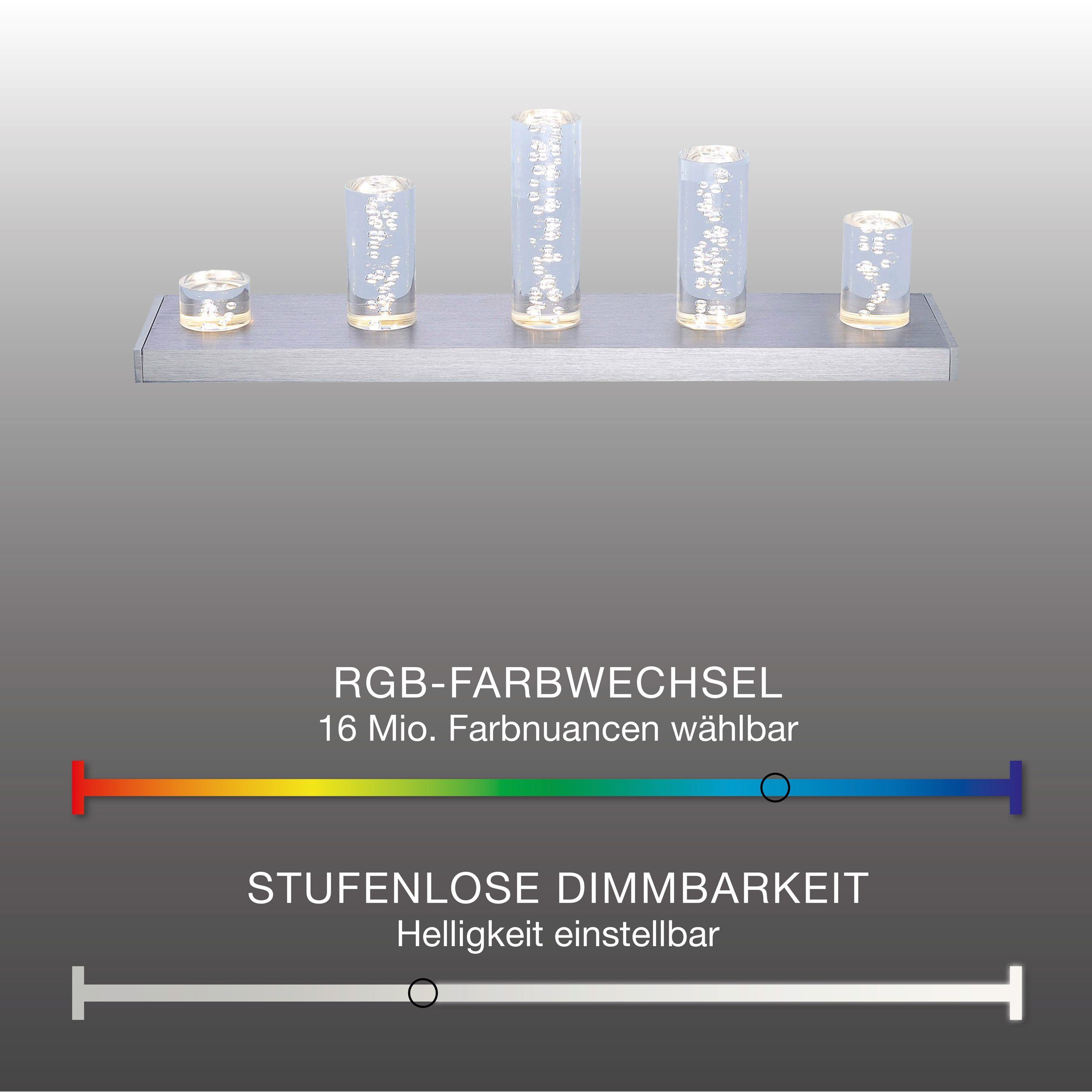 Dimmfunktion, dimmbar RGB-Farbwechsel, Smart - Tischlampe Fernbedienung Q Paul Home, mit Memoryfunktion, Neuhaus Leuchtmittel, LED SKYLINE RGB+W, LED-Leuchte Lichteffekt, Home Smart Acrylglas APP Smarte