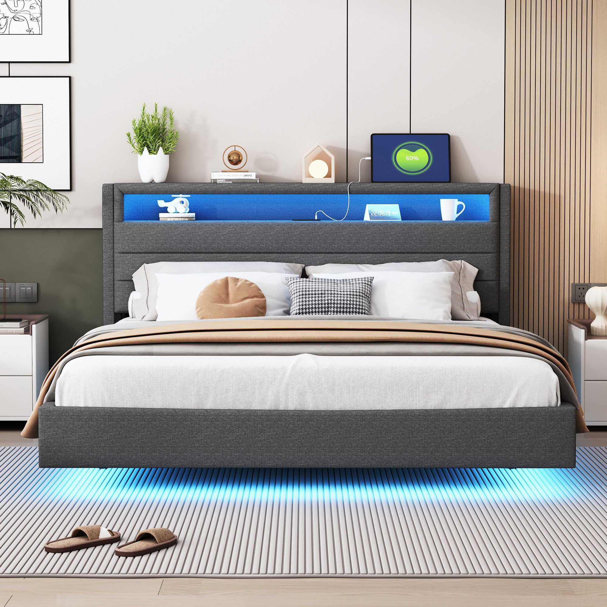 REDOM Polsterbett Doppelbett Kinderbett Stauraumbett Jugendbett günstig online kaufen