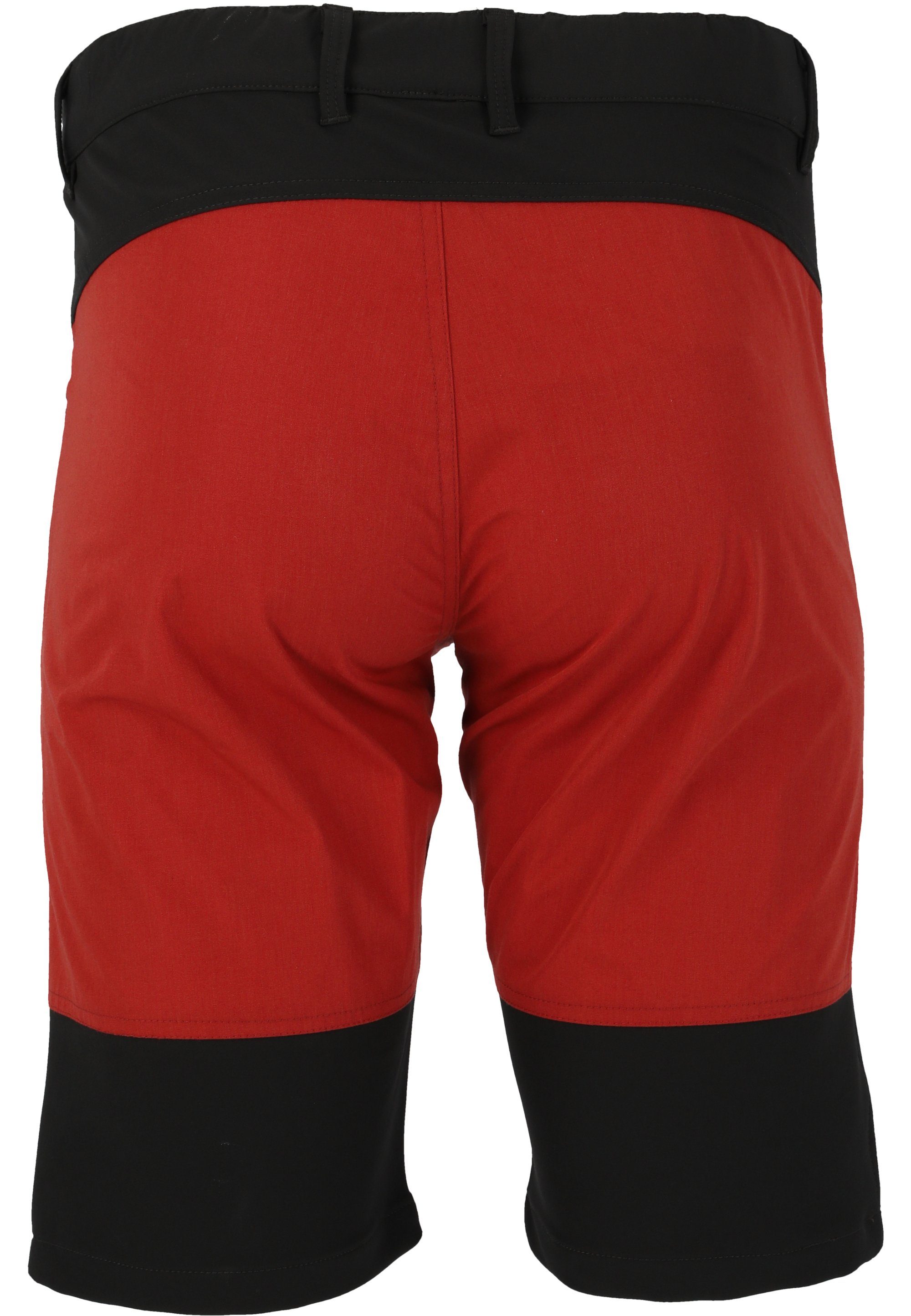 WHISTLER Shorts ERIC mit Funktionsstretch schwarz-rot atmungsaktivem