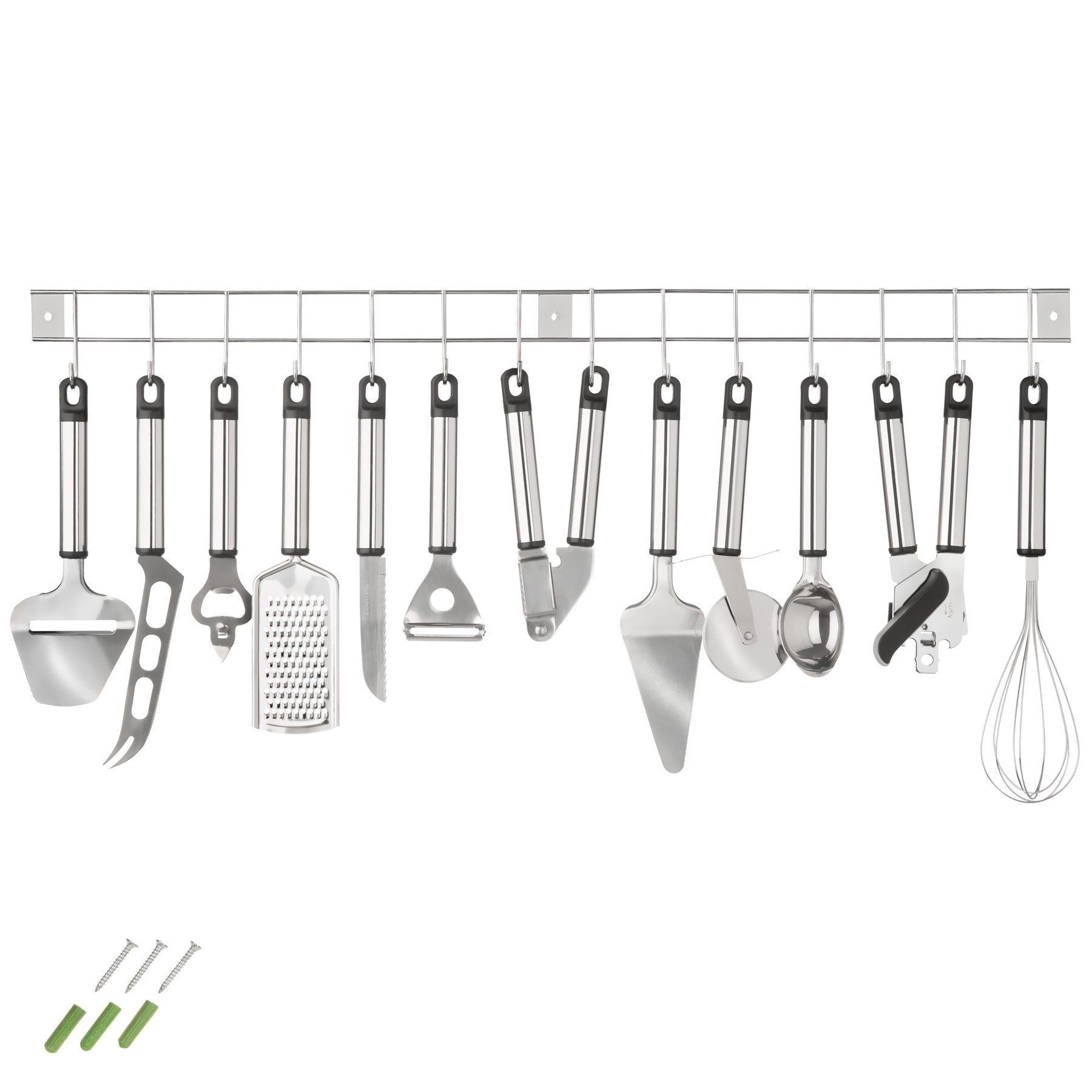 tectake Kochbesteck-Set Küchenhelfer-Set 13-tlg. (13-tlg), spülmaschinenfest
