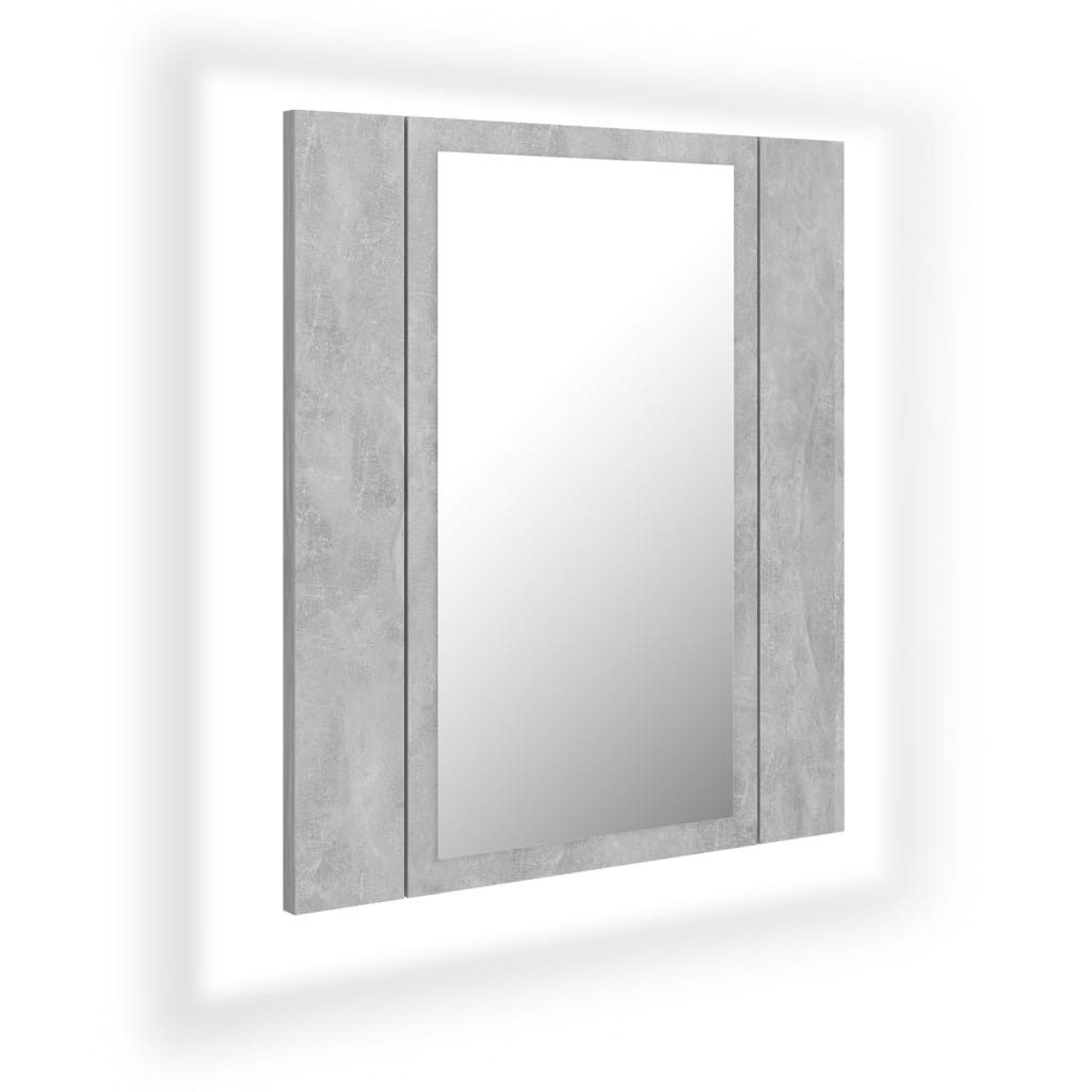 vidaXL Spiegelschrank LED Bad Spiegelschrank Betongrau günstig online kaufen