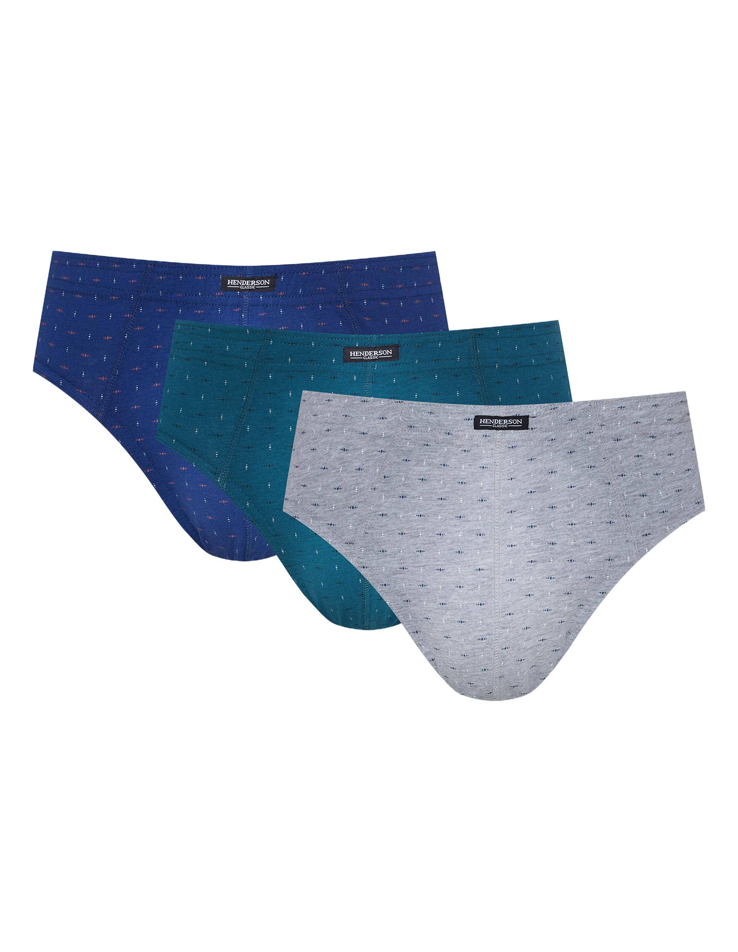 Henderson Slip Klassische Slips 3er-Pack aus Baumwolle bequem atmungsaktiv Classic (3-St)