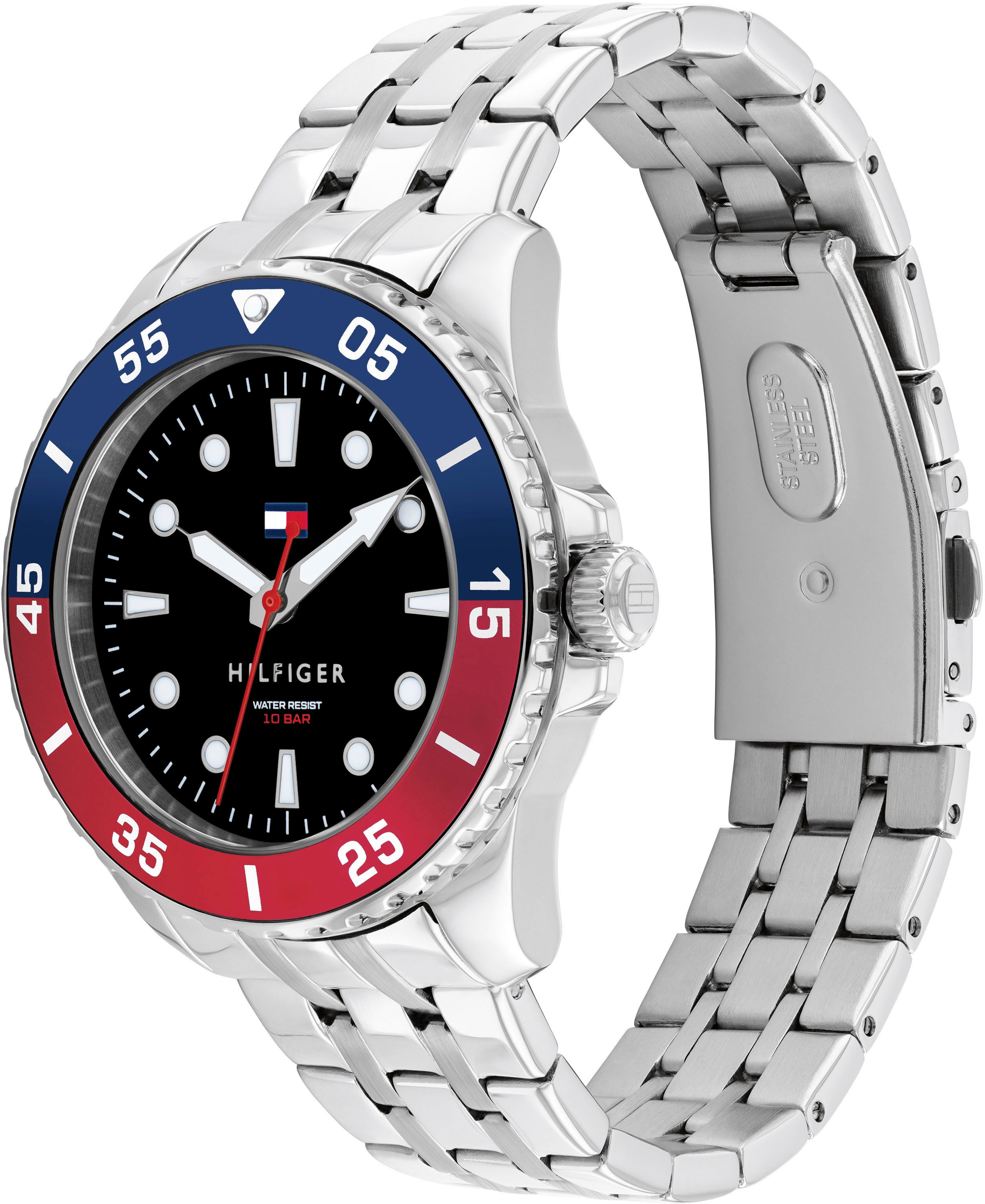 Tommy Hilfiger Quarzuhr KIDS 1720048, Armbanduhr, Kinderuhr, analog, Edelstahlarmband, Geschenkidee