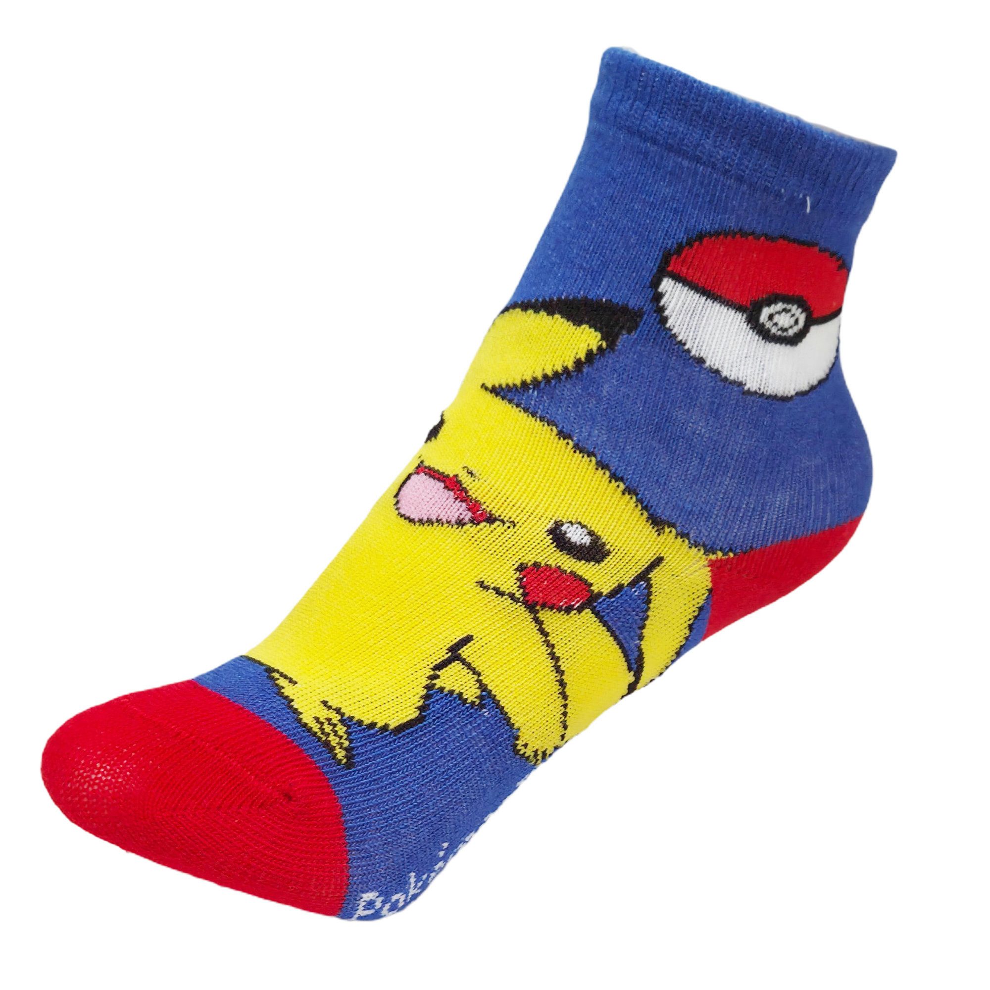 POKÉMON Langsocken Pokemon Pikachu Pokeball Kinder lange Socken 3er Pack Gr. 23-34 (3-Paar)
