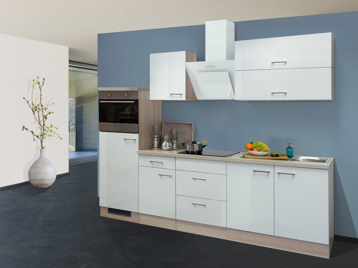 Flex-Well Küchenzeile »Abaco«, mit E-Geräten, Gesamtbreite 270 cm-HomeTrends