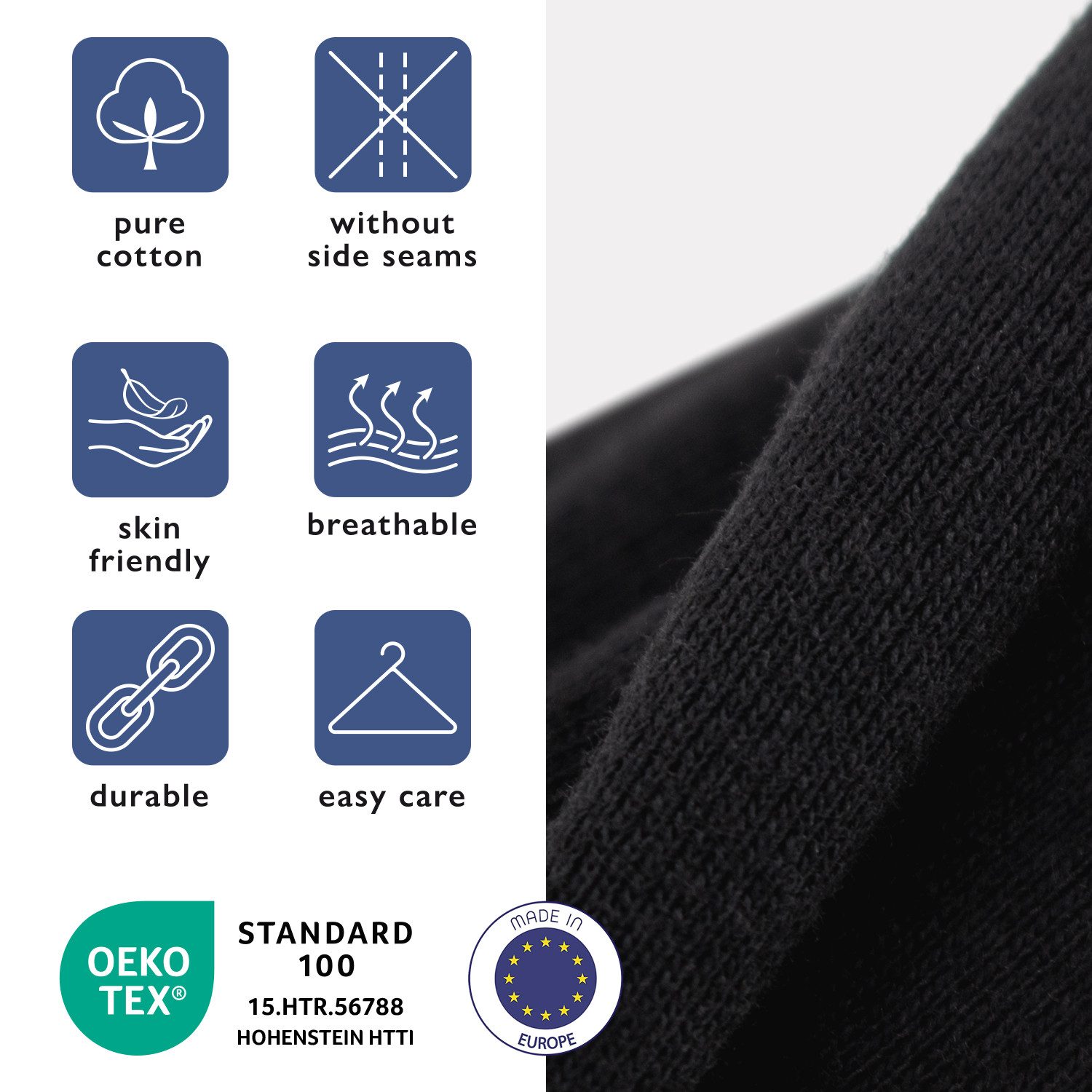MT Achselhemd Herren Baumwoll Unterhemd Classic (6er Pack) Feinripp oder Doppelripp (6-St) Premium Feinripp oder Doppelripp Unterhemd – Bild 5 von 5